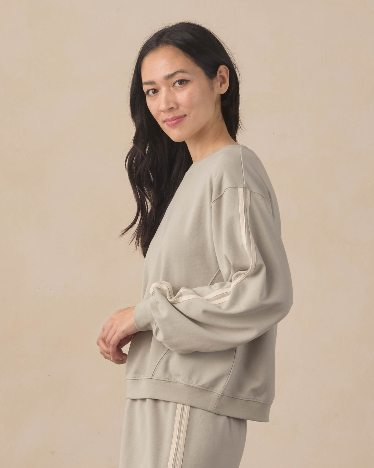 Womens Oversized Sweatshirt | Sage