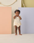 Amelia Romper | Embroidered Daisies