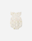 Amelia Romper | Embroidered Daisies