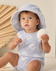 Cinch Playsuit | Periwinkle Daisy