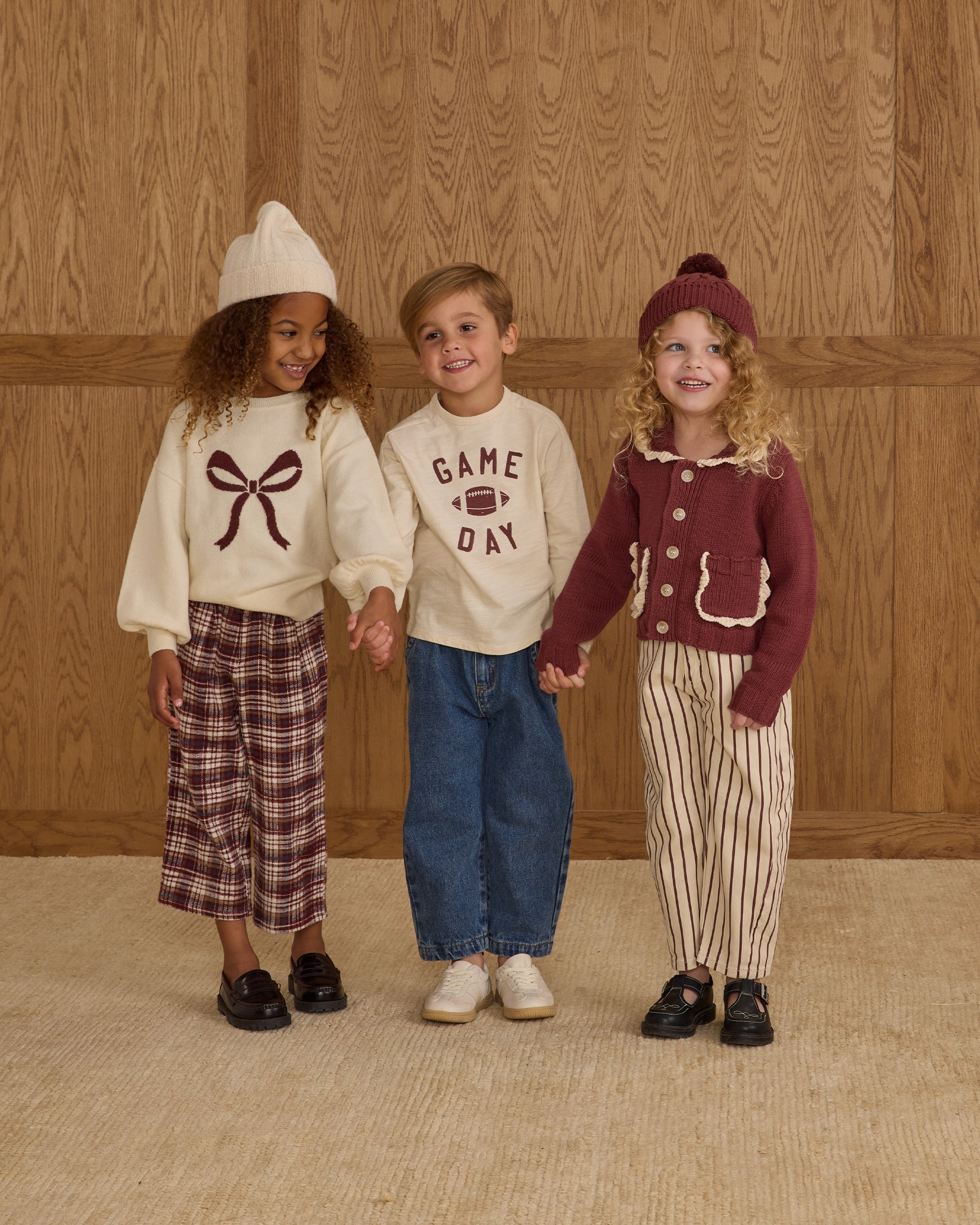 Collared Cardigan | Burgundy