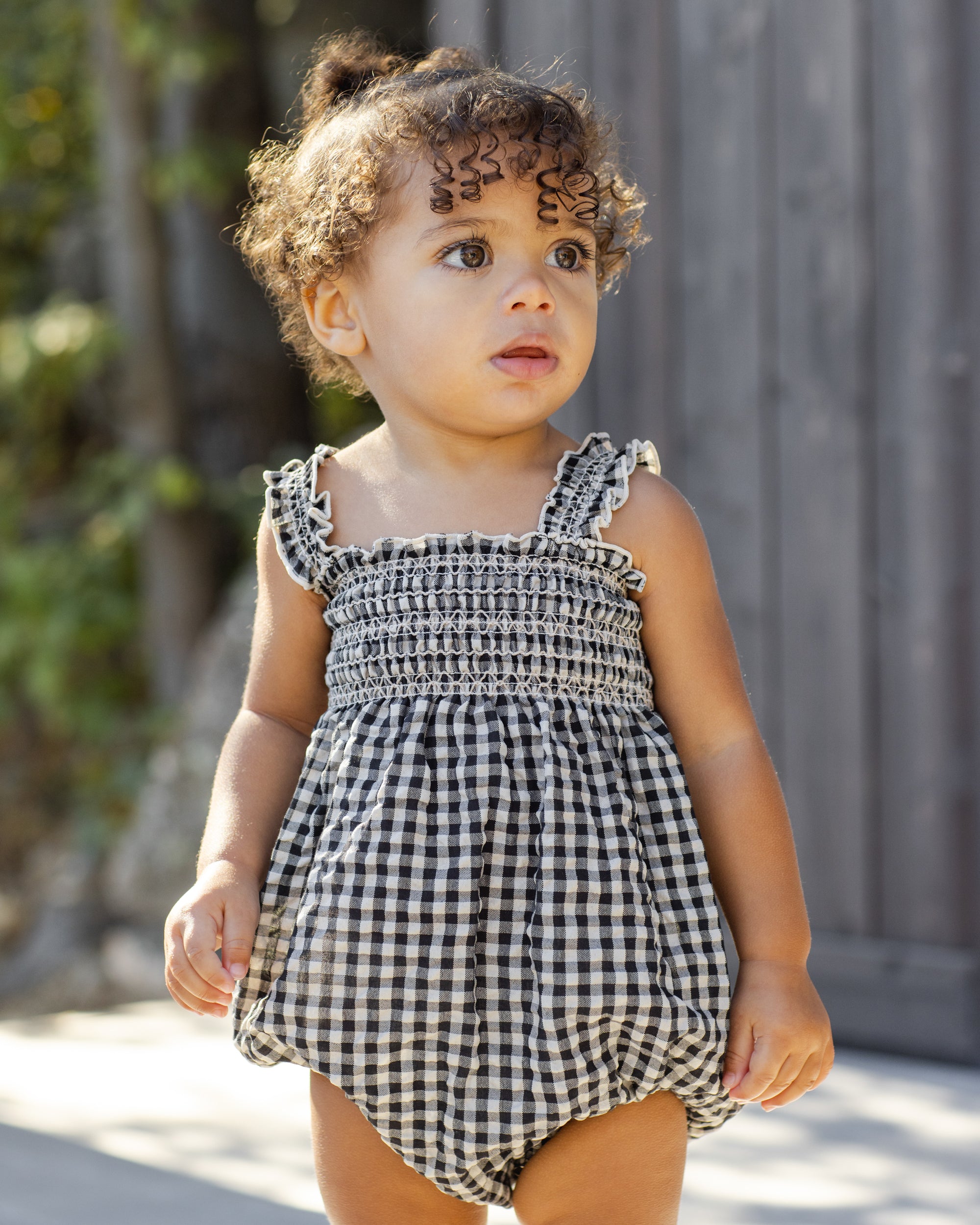 Julia Romper | Black Check