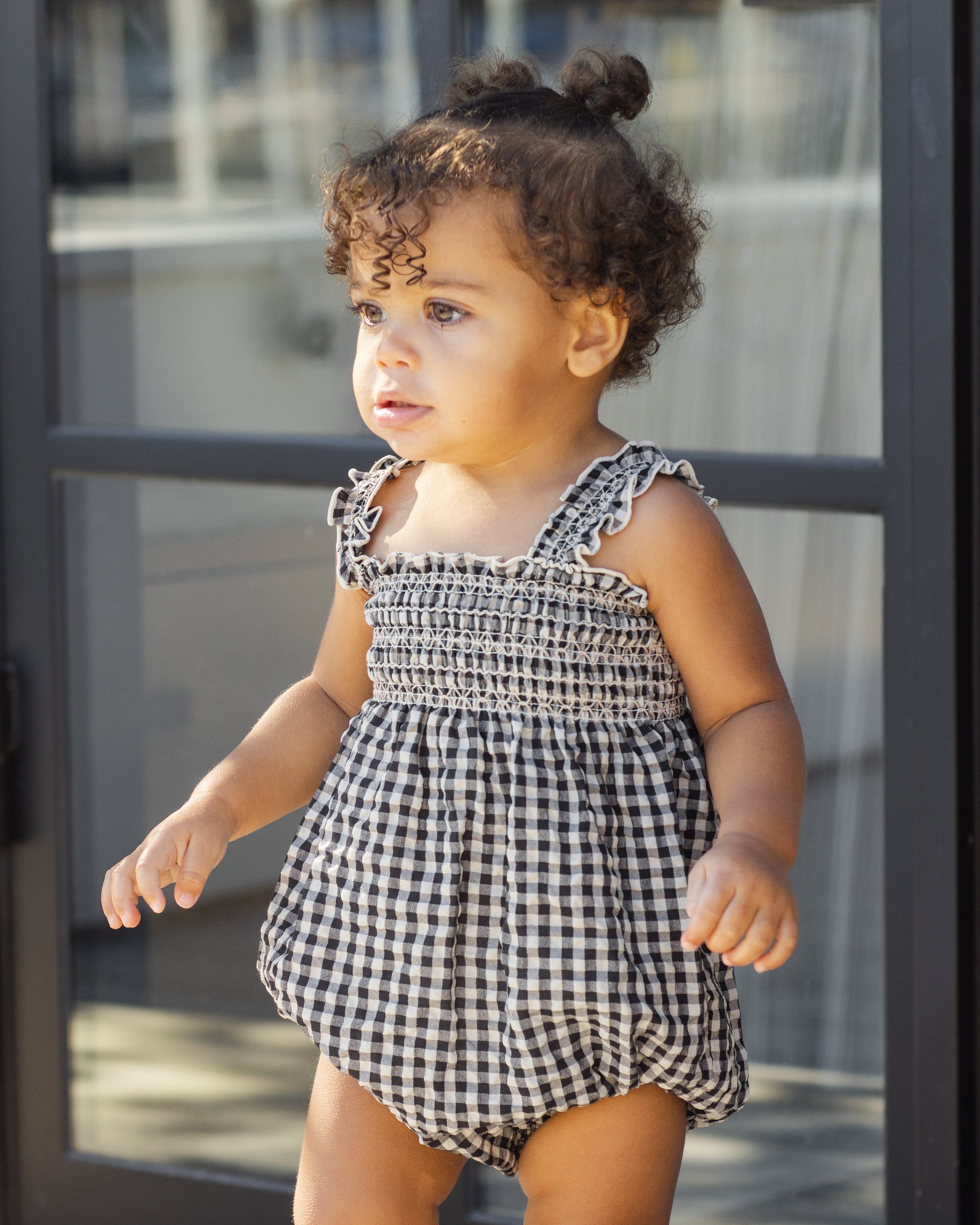 Julia Romper | Black Check