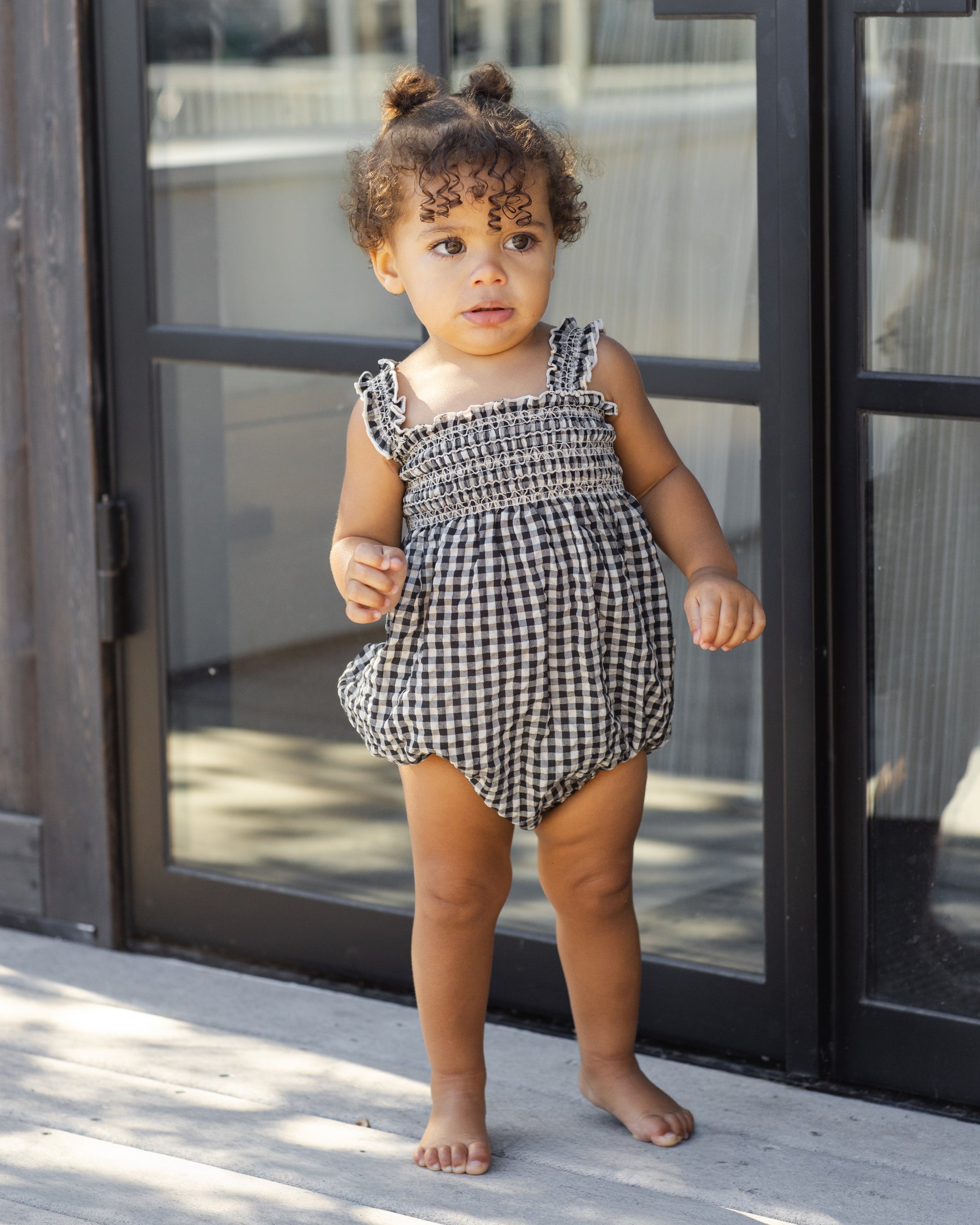 Julia Romper | Black Check