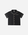 Lapel Collared Shirt | Black