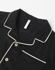 Lapel Collared Shirt | Black