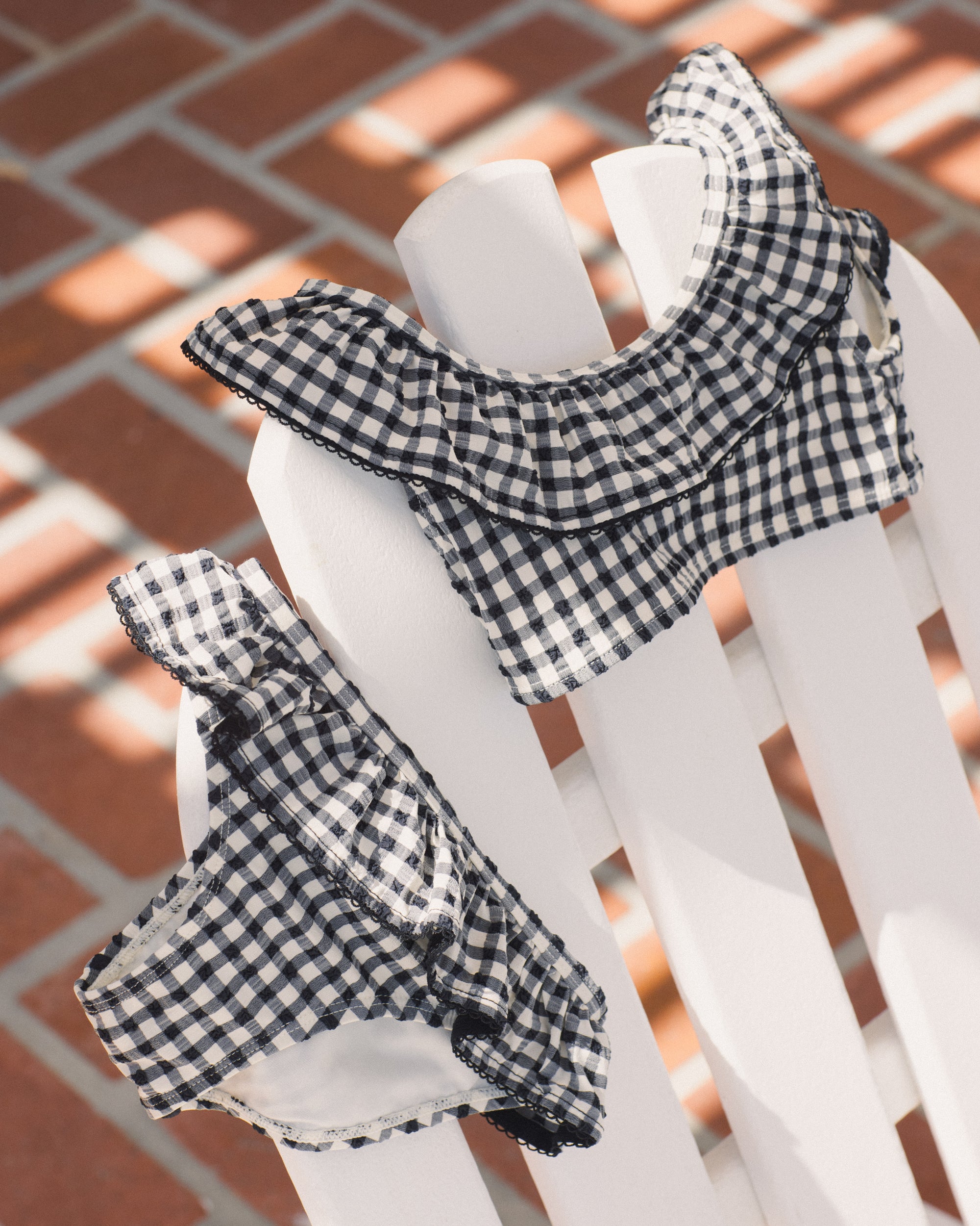 Margot Bikini | Black Gingham