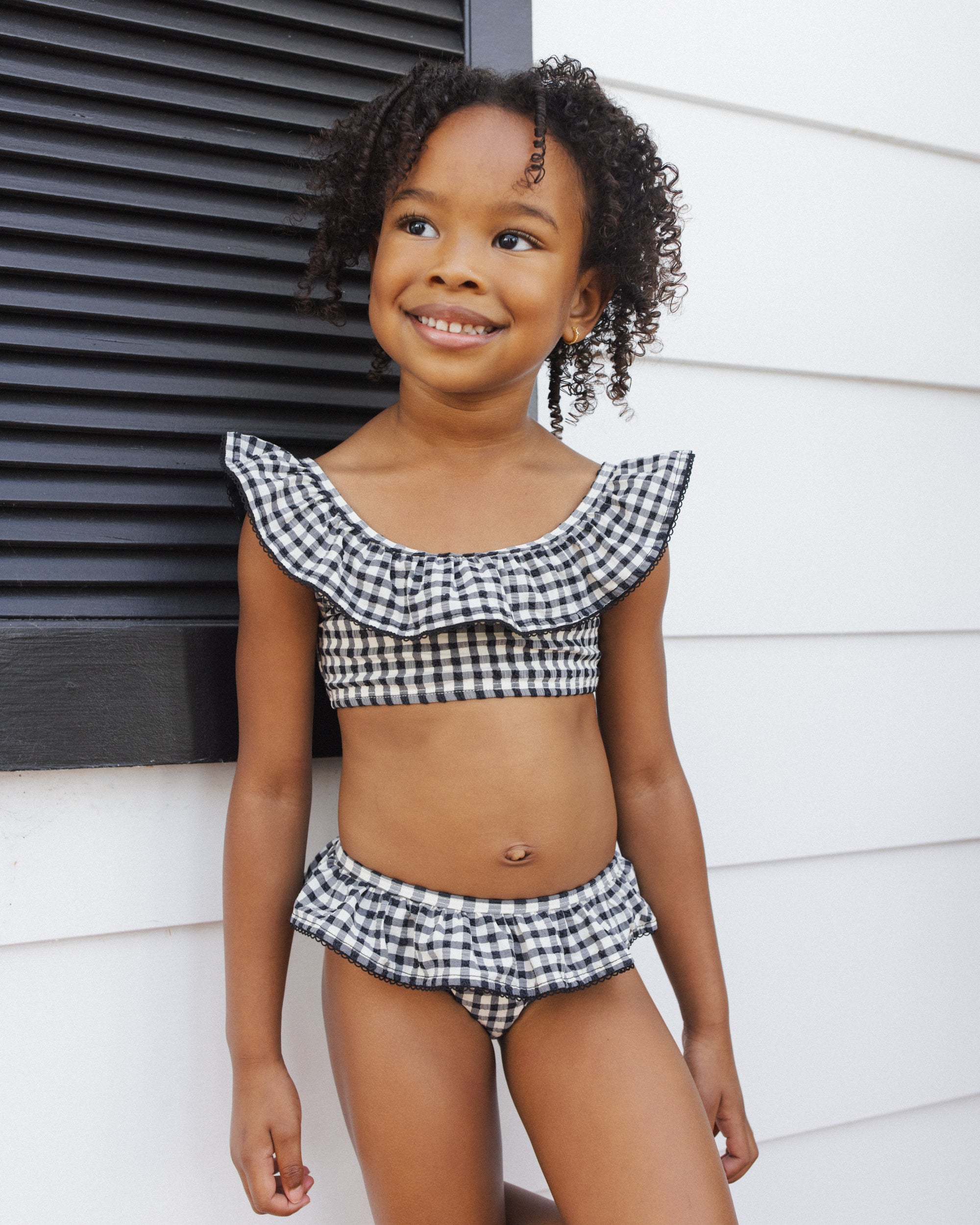Margot Bikini | Black Gingham