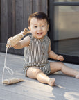 Maverick Romper | Wavy Stripe