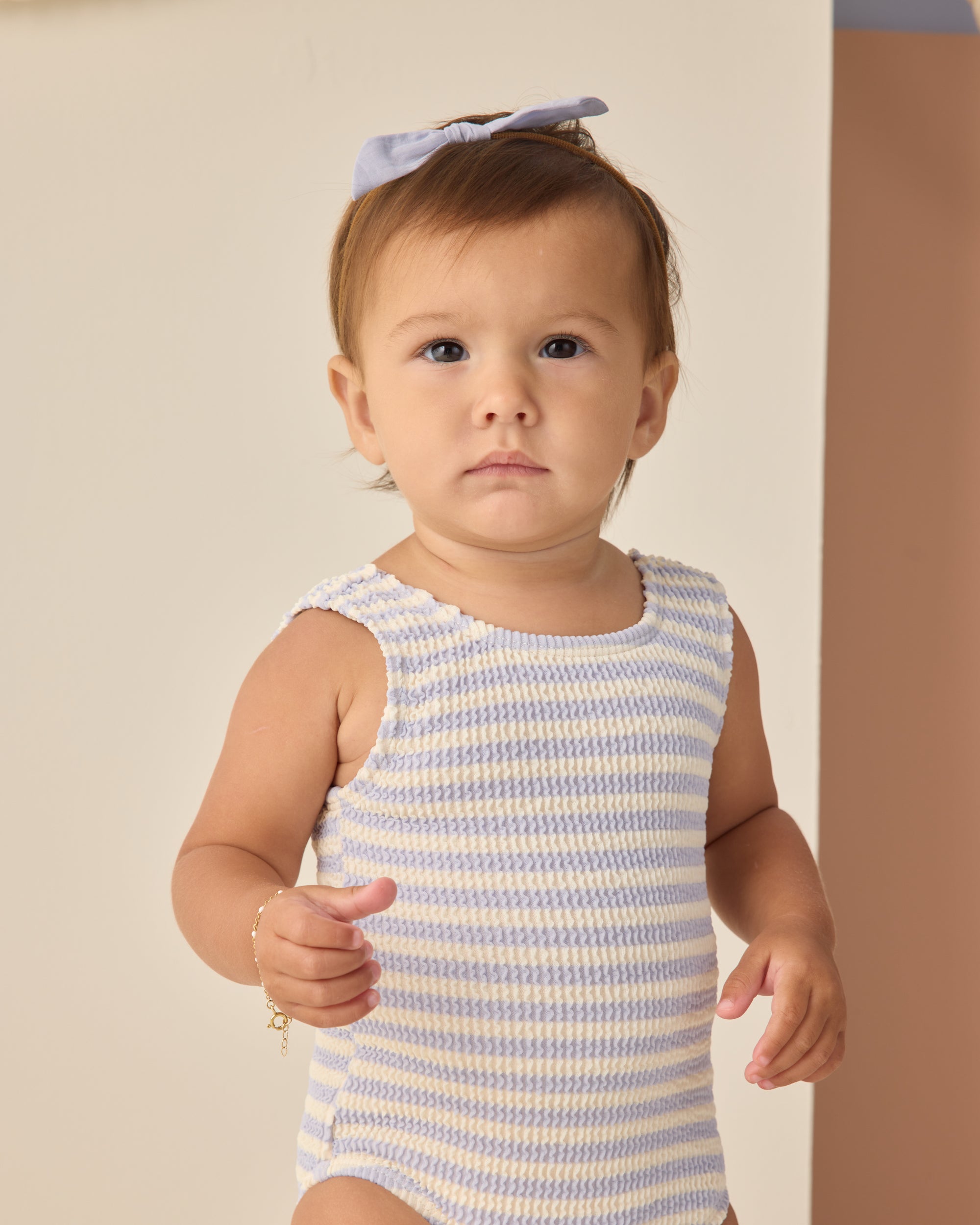 Moxie One-Piece | Periwinkle Stripe