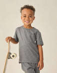 Cove Essential Pocket Tee | Heathered Black