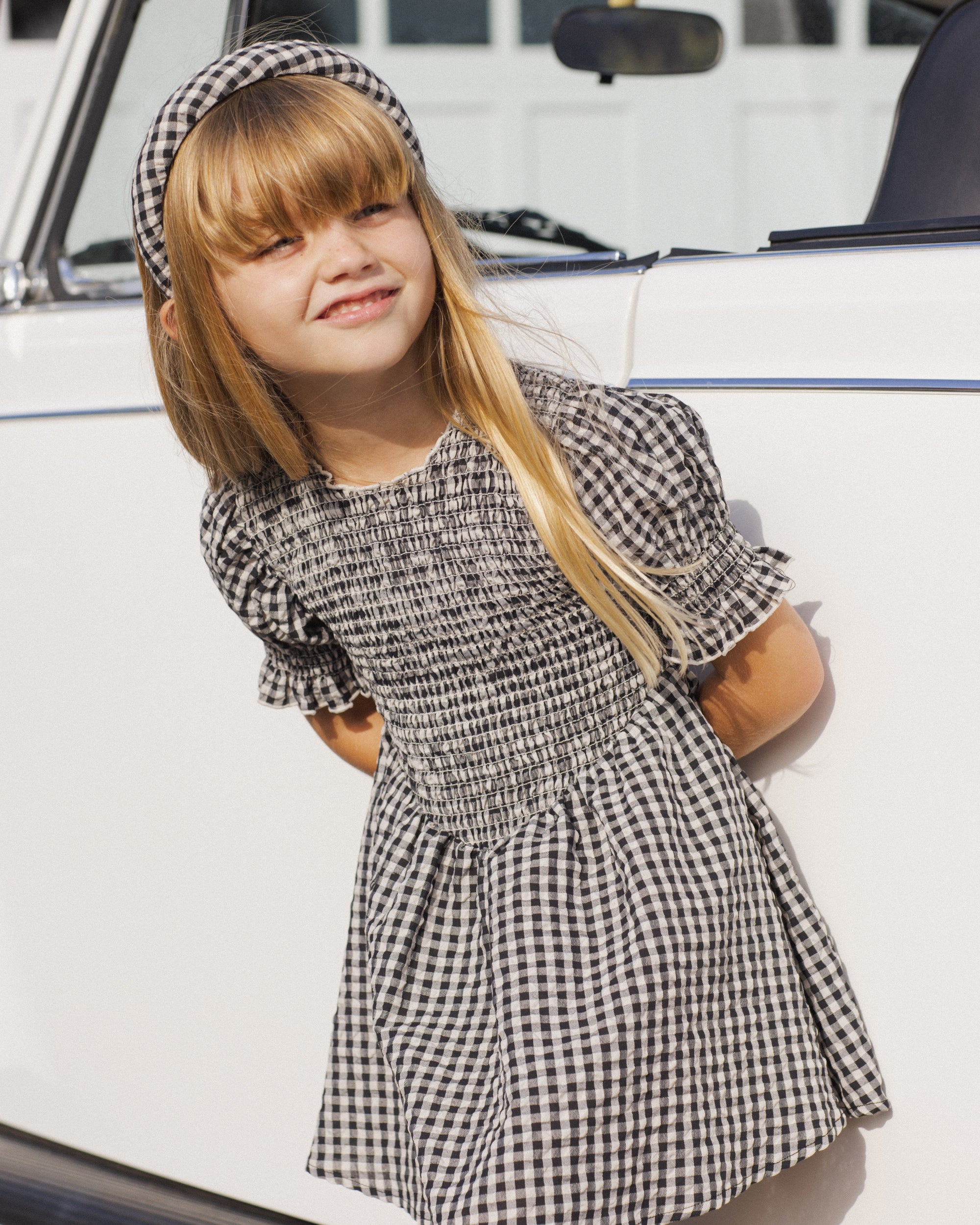 Padded Headband | Black Check