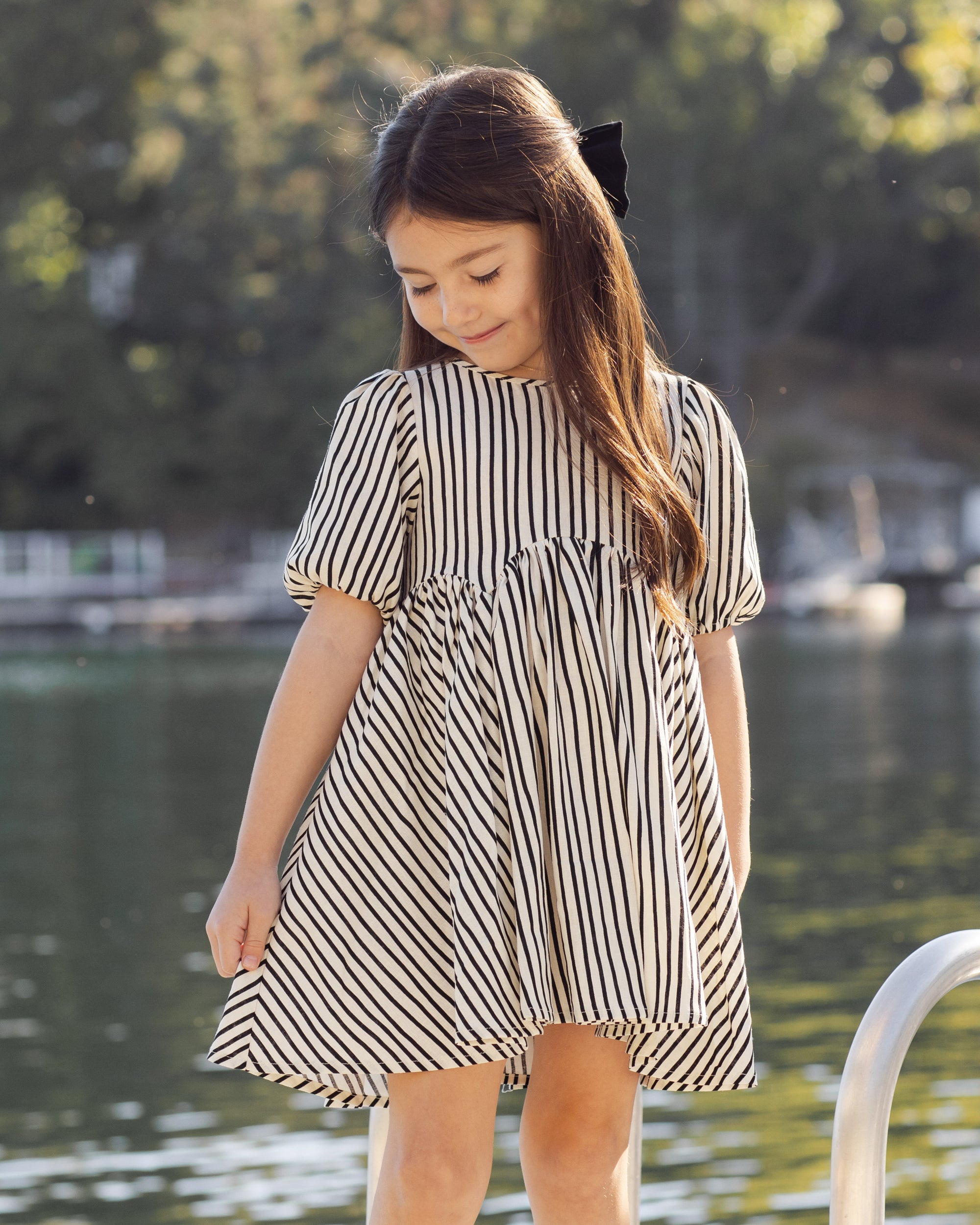 Rose Dress | Wavy Stripe