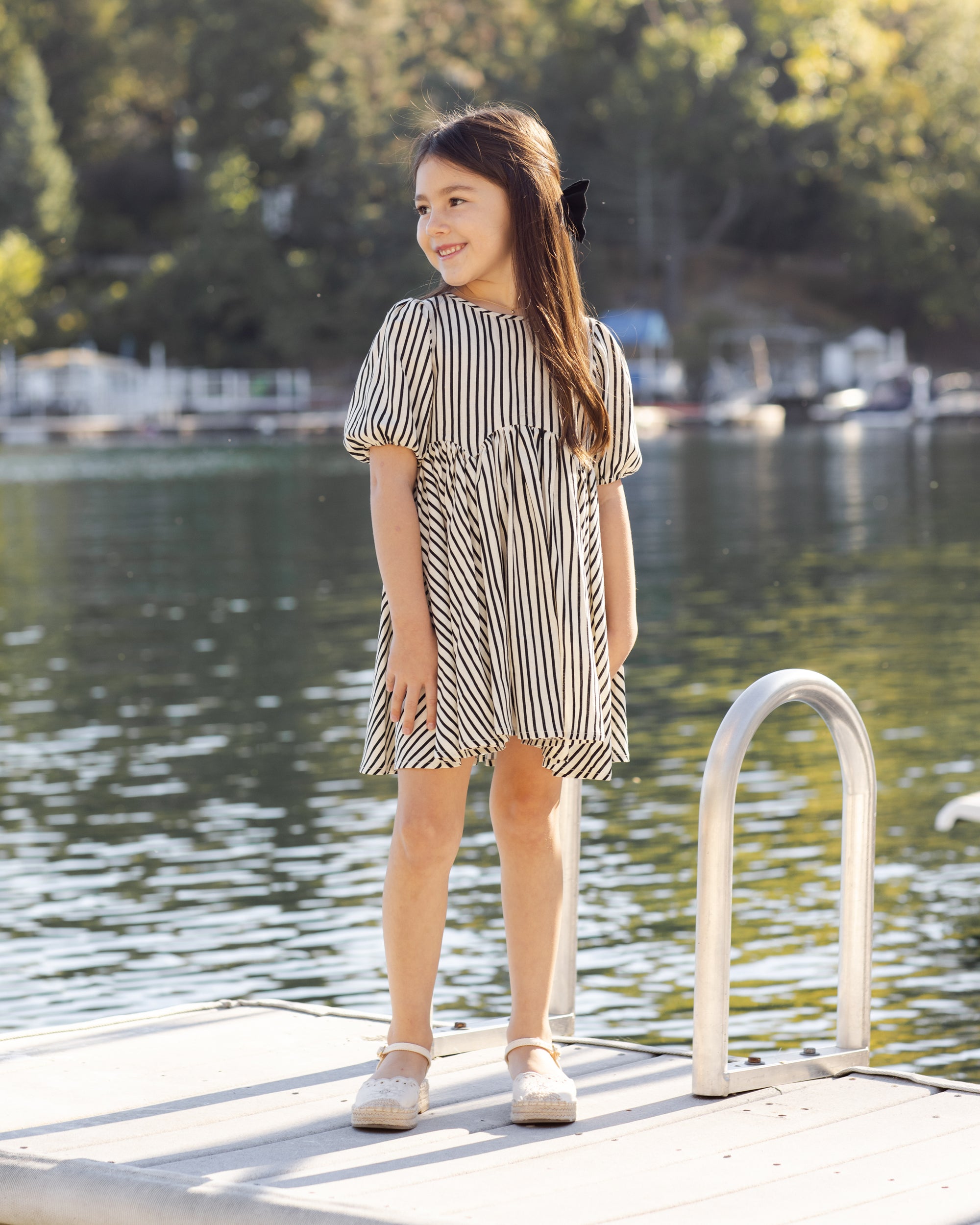 Rose Dress | Wavy Stripe