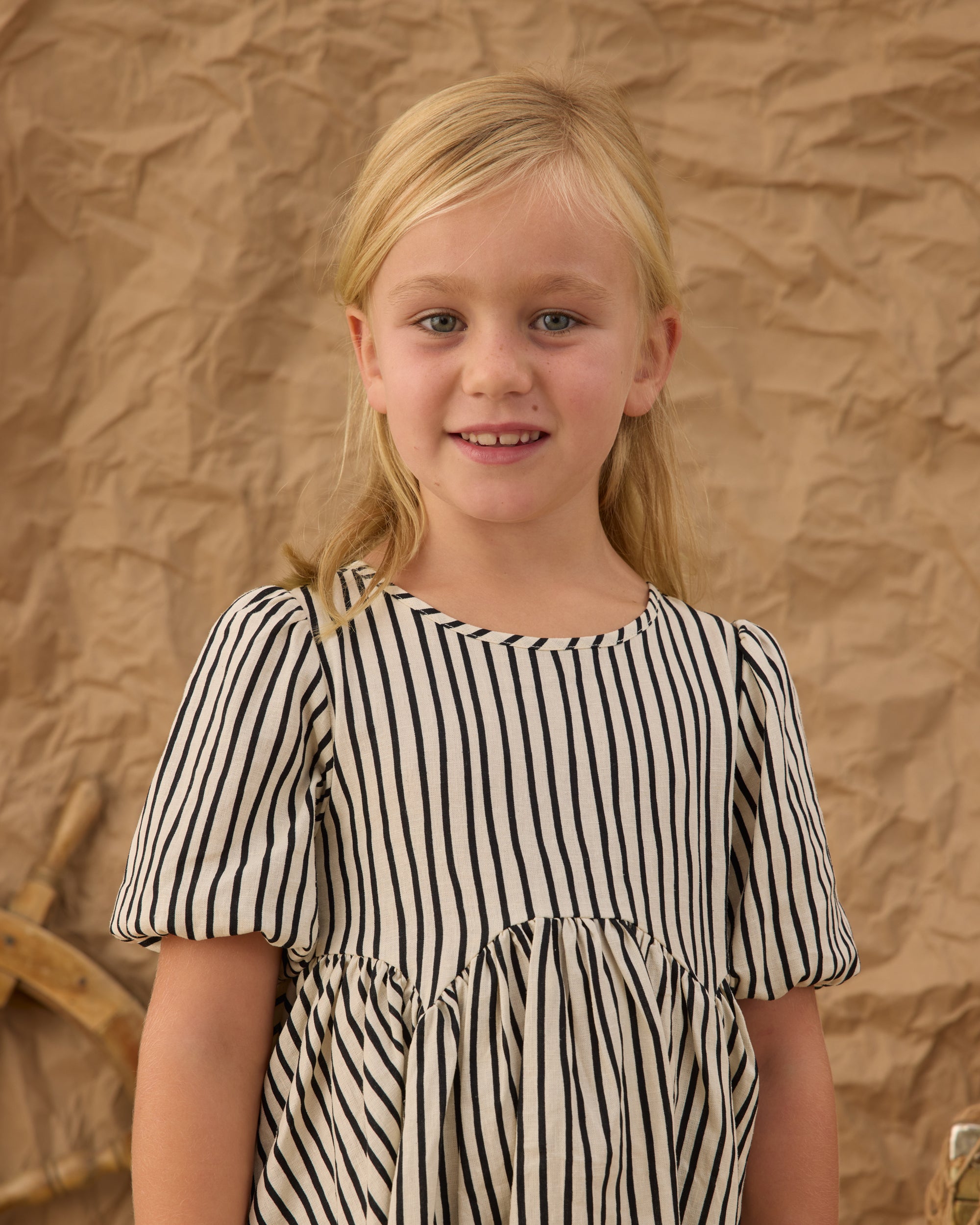 Rose Dress | Wavy Stripe