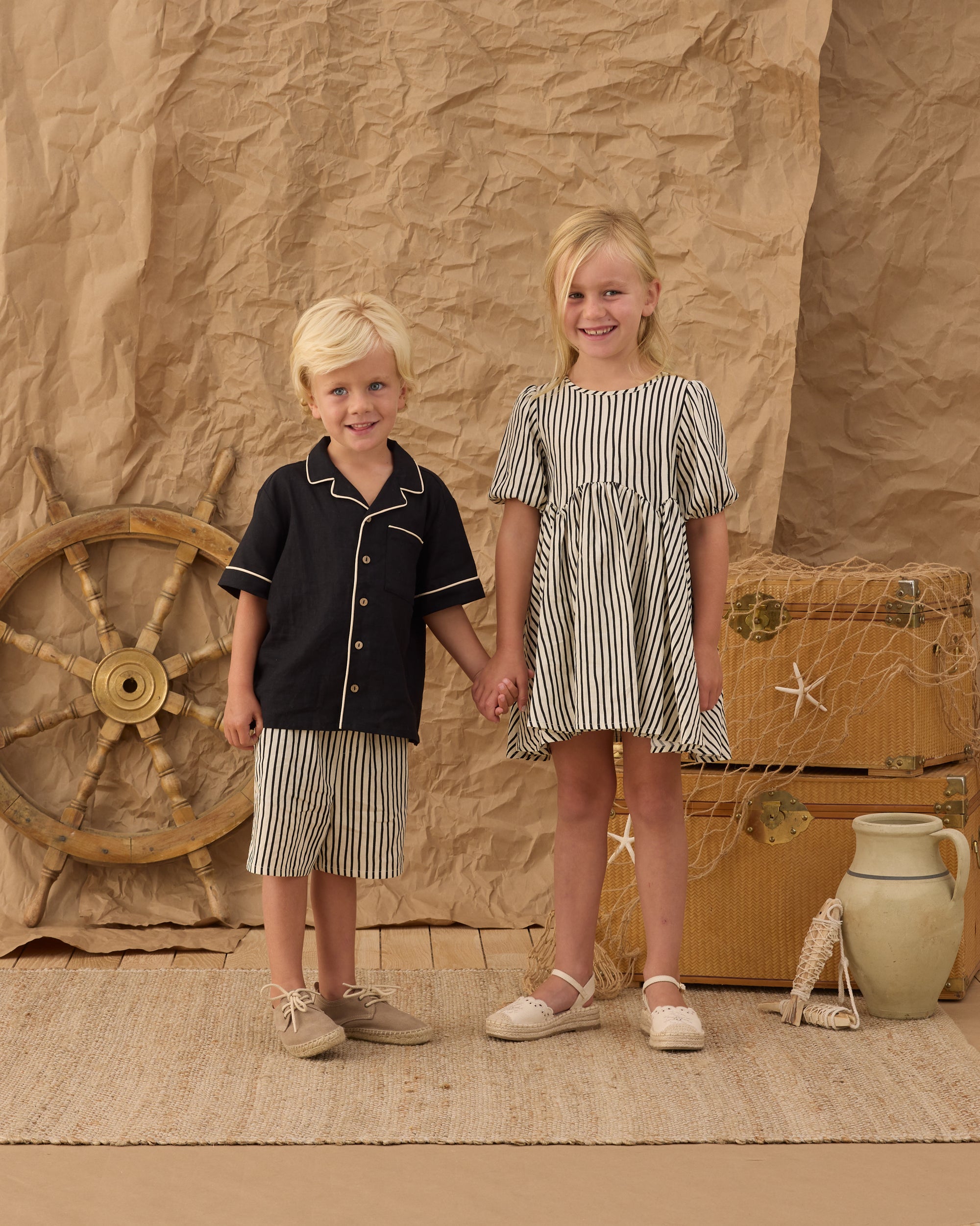 Rose Dress | Wavy Stripe