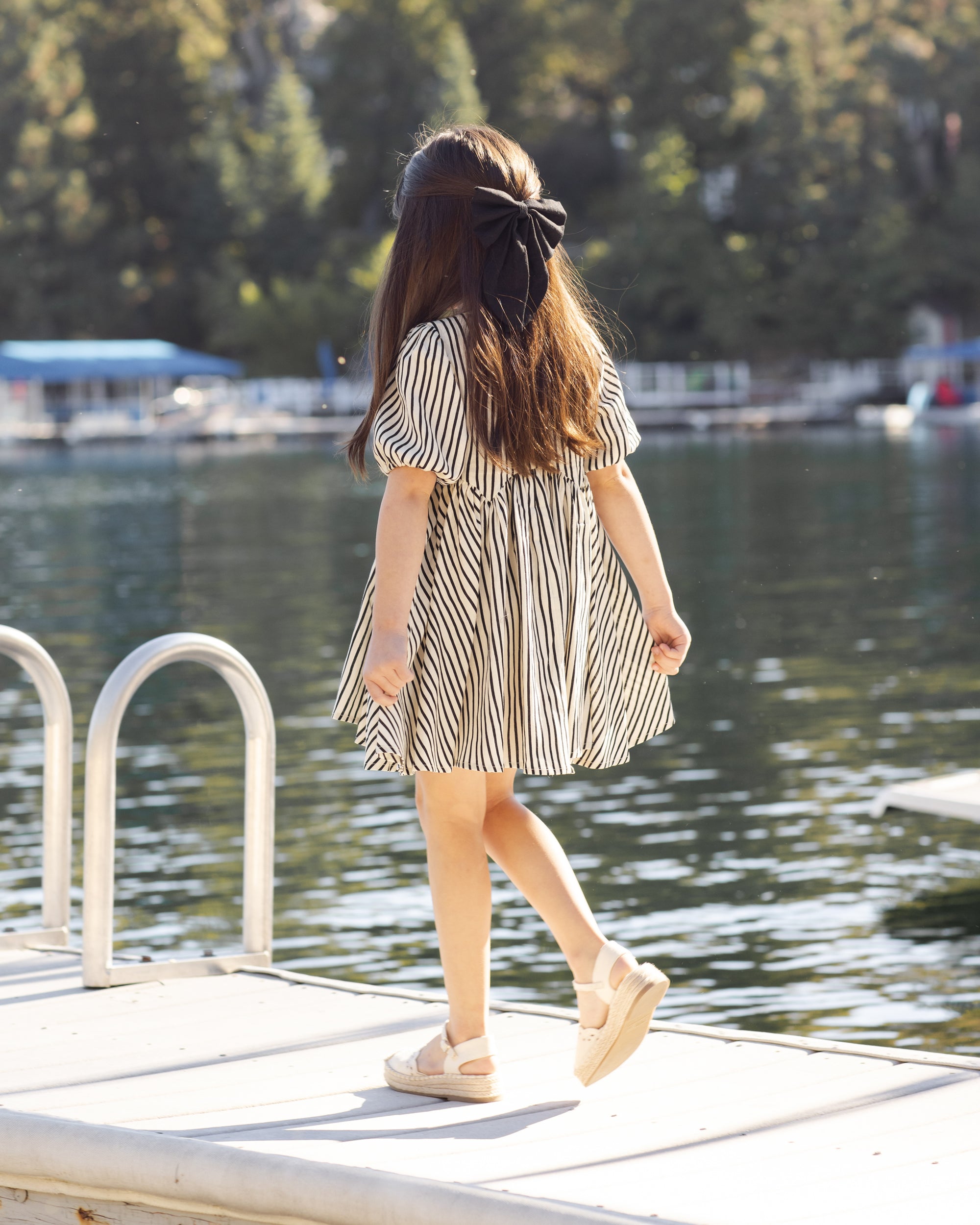 Rose Dress | Wavy Stripe