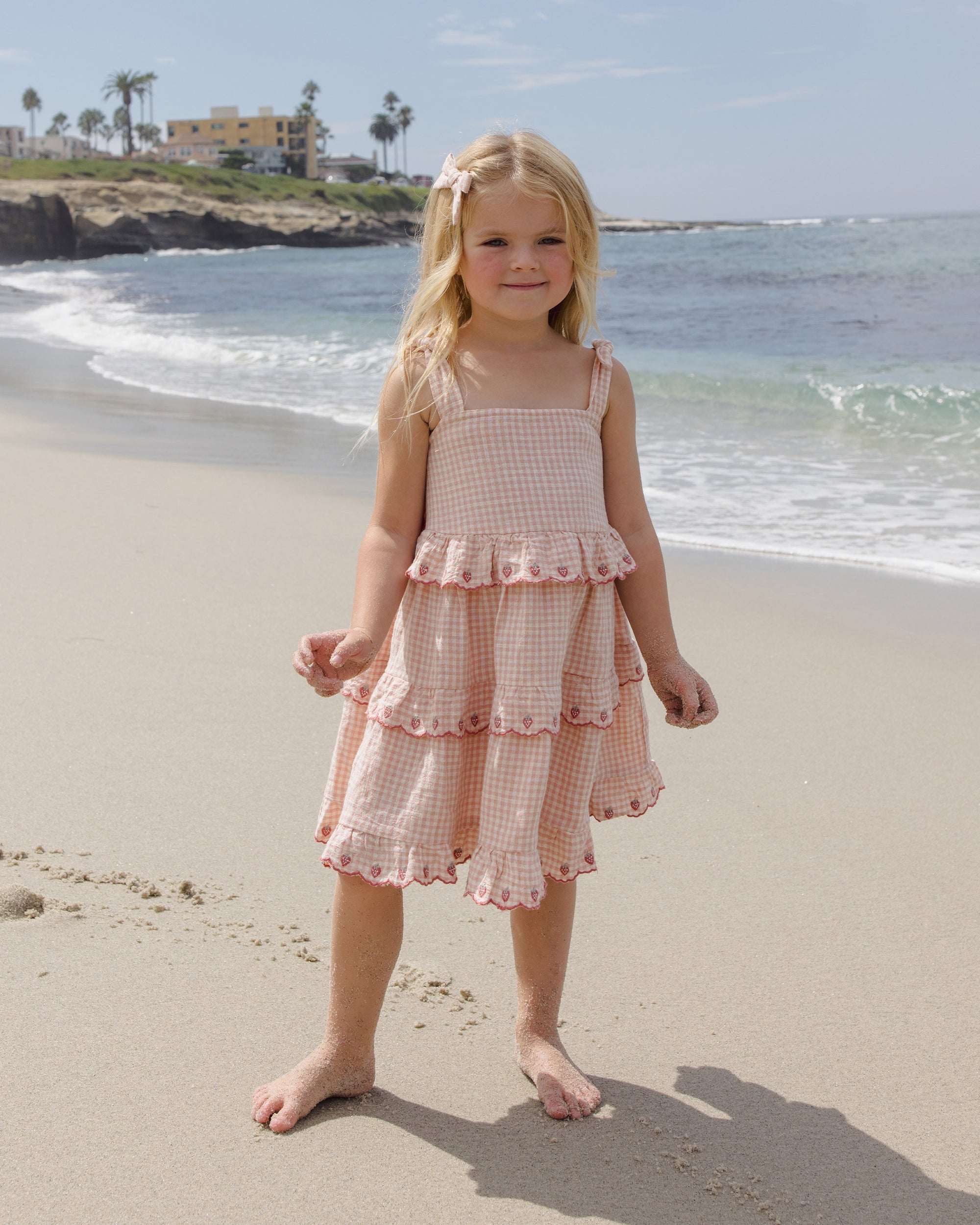 Ruffled Swing Dress | Petal Gingham