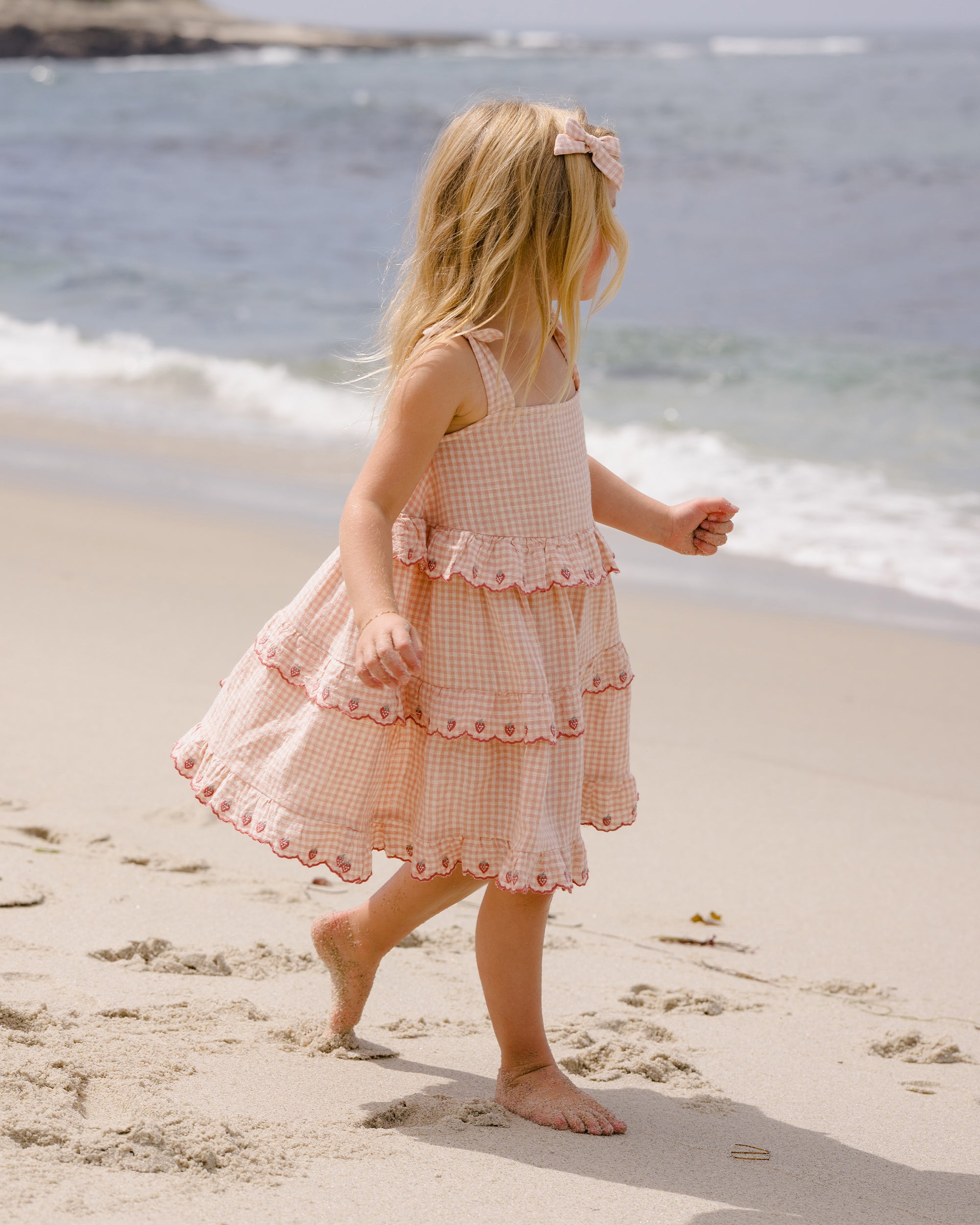 Ruffled Swing Dress | Petal Gingham