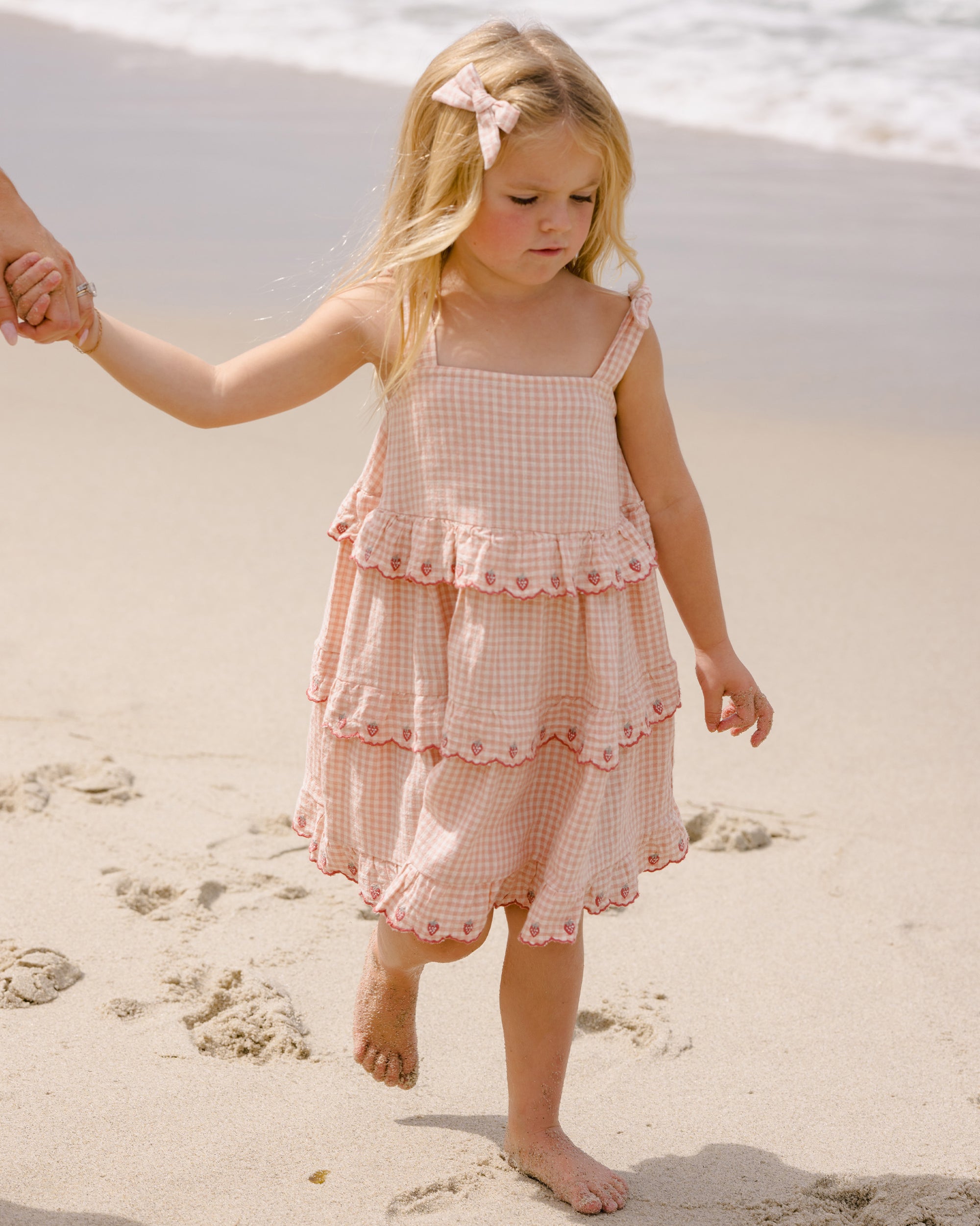 Ruffled Swing Dress | Petal Gingham