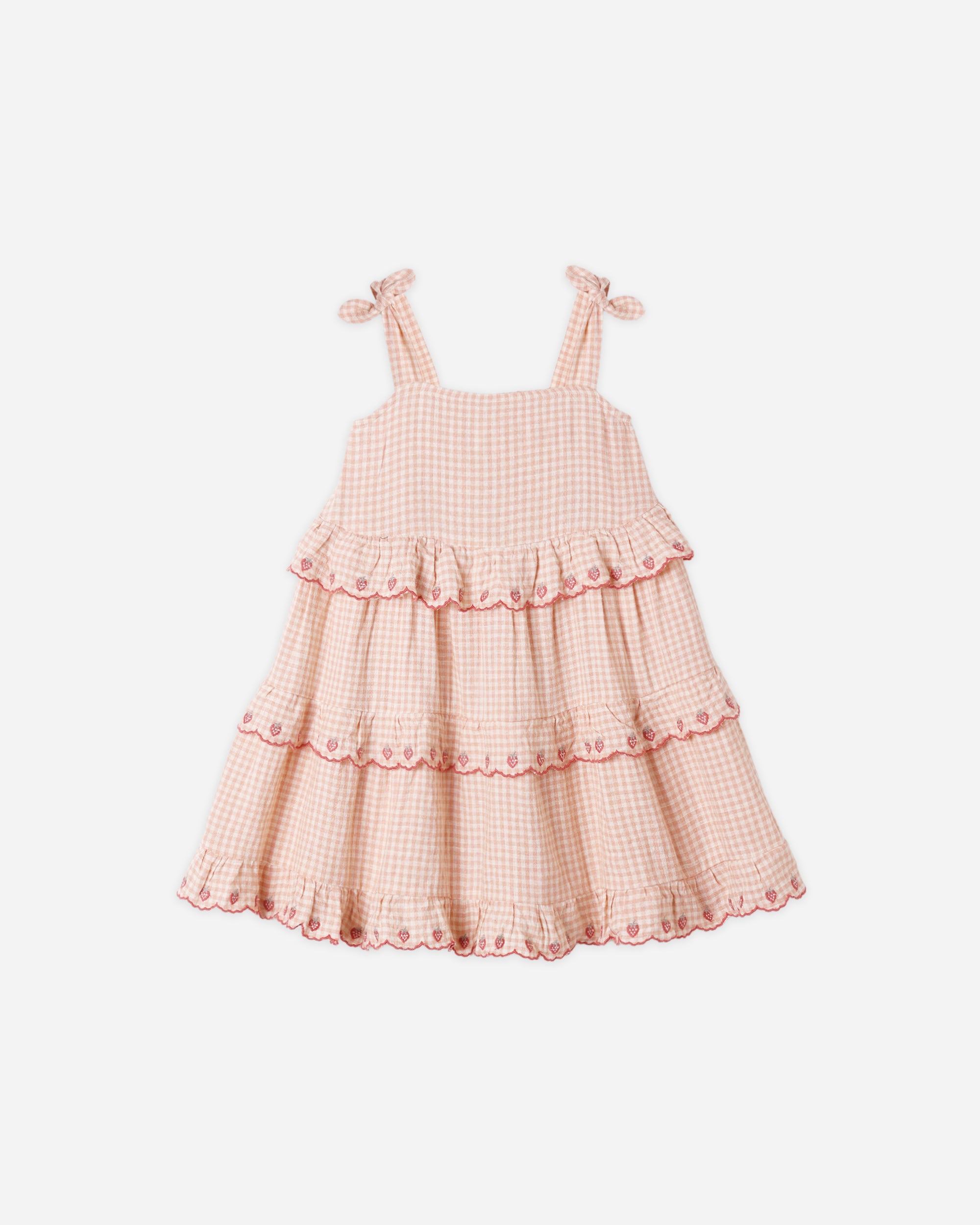 Ruffled Swing Dress | Petal Gingham