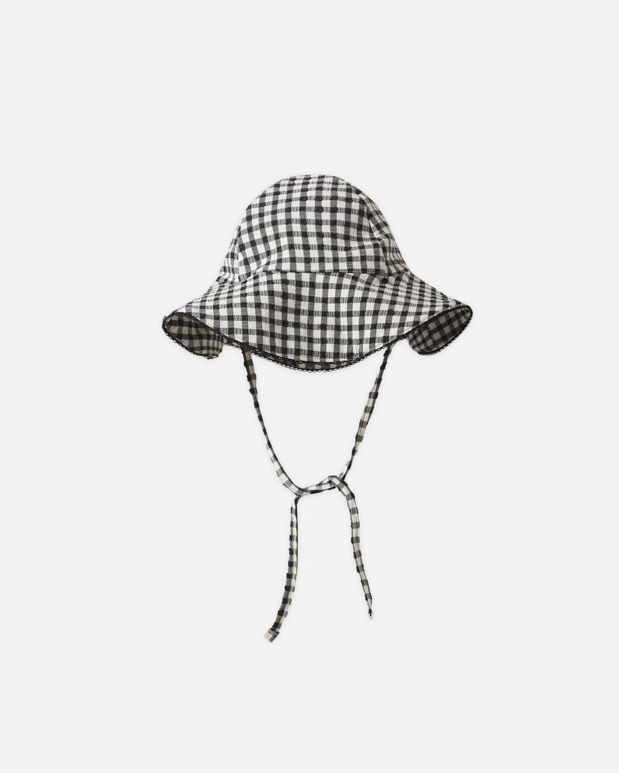 Swim Hat | Black Gingham