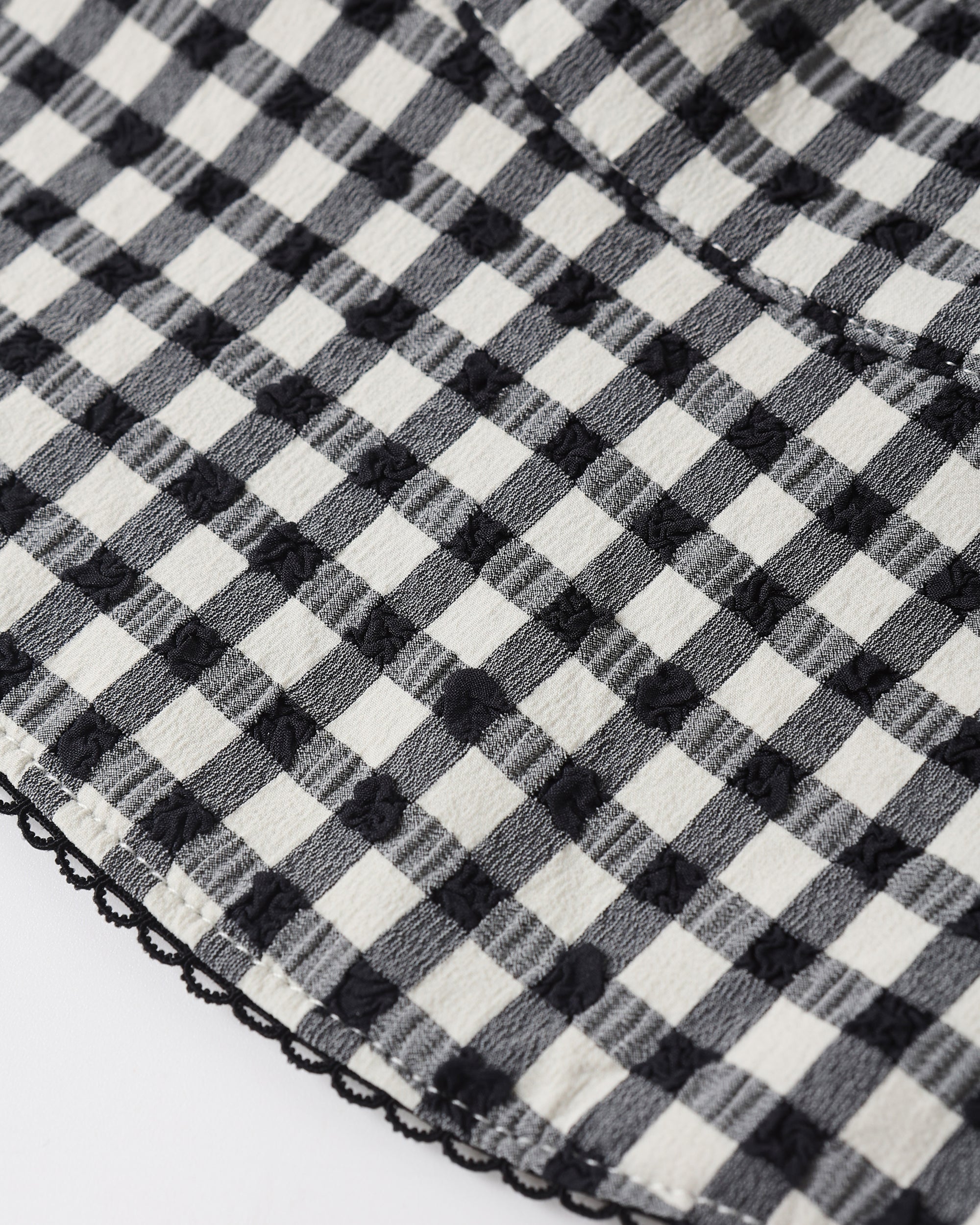 Swim Hat | Black Gingham