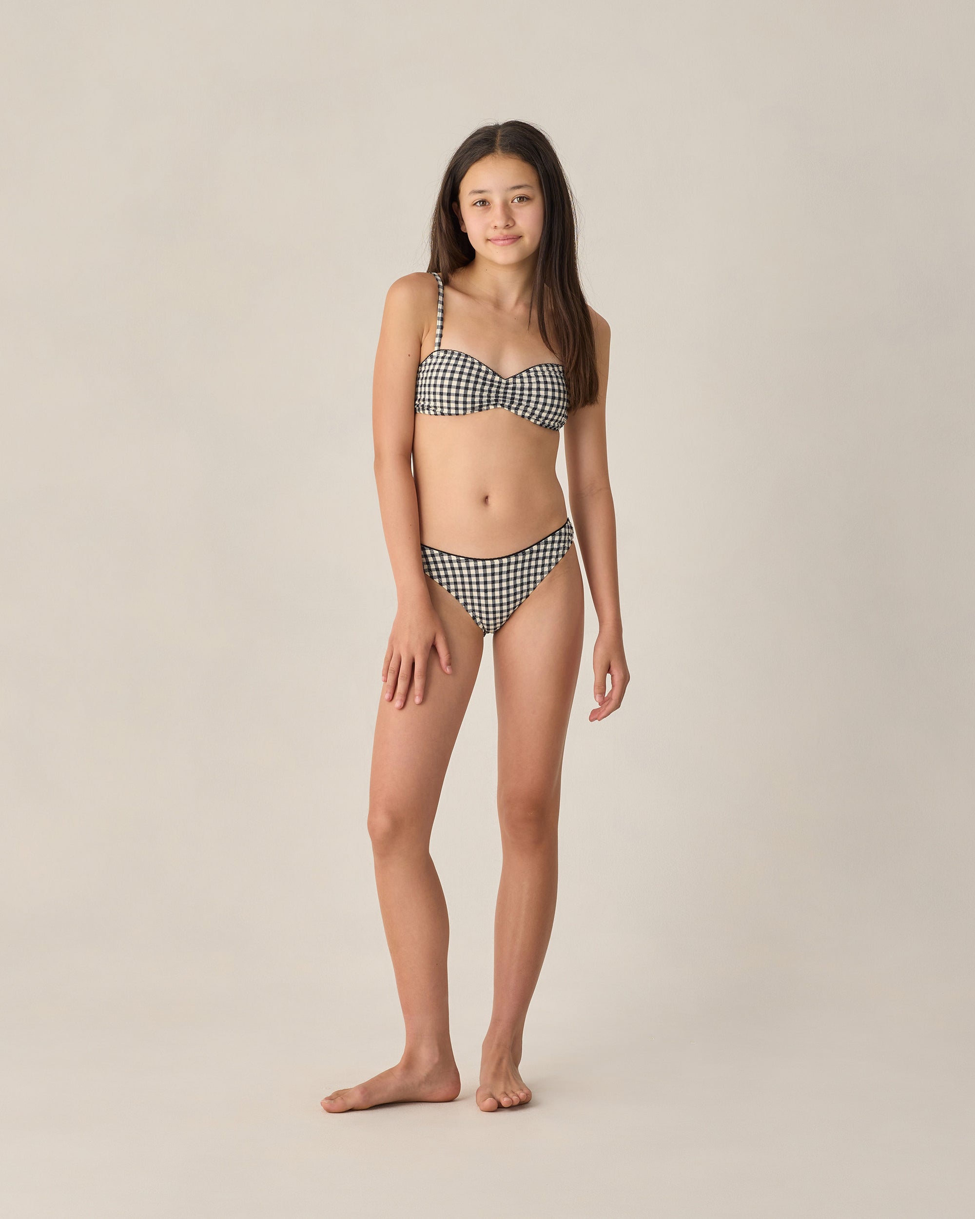 Teen Cardiff Bikini Set | Black Gingham