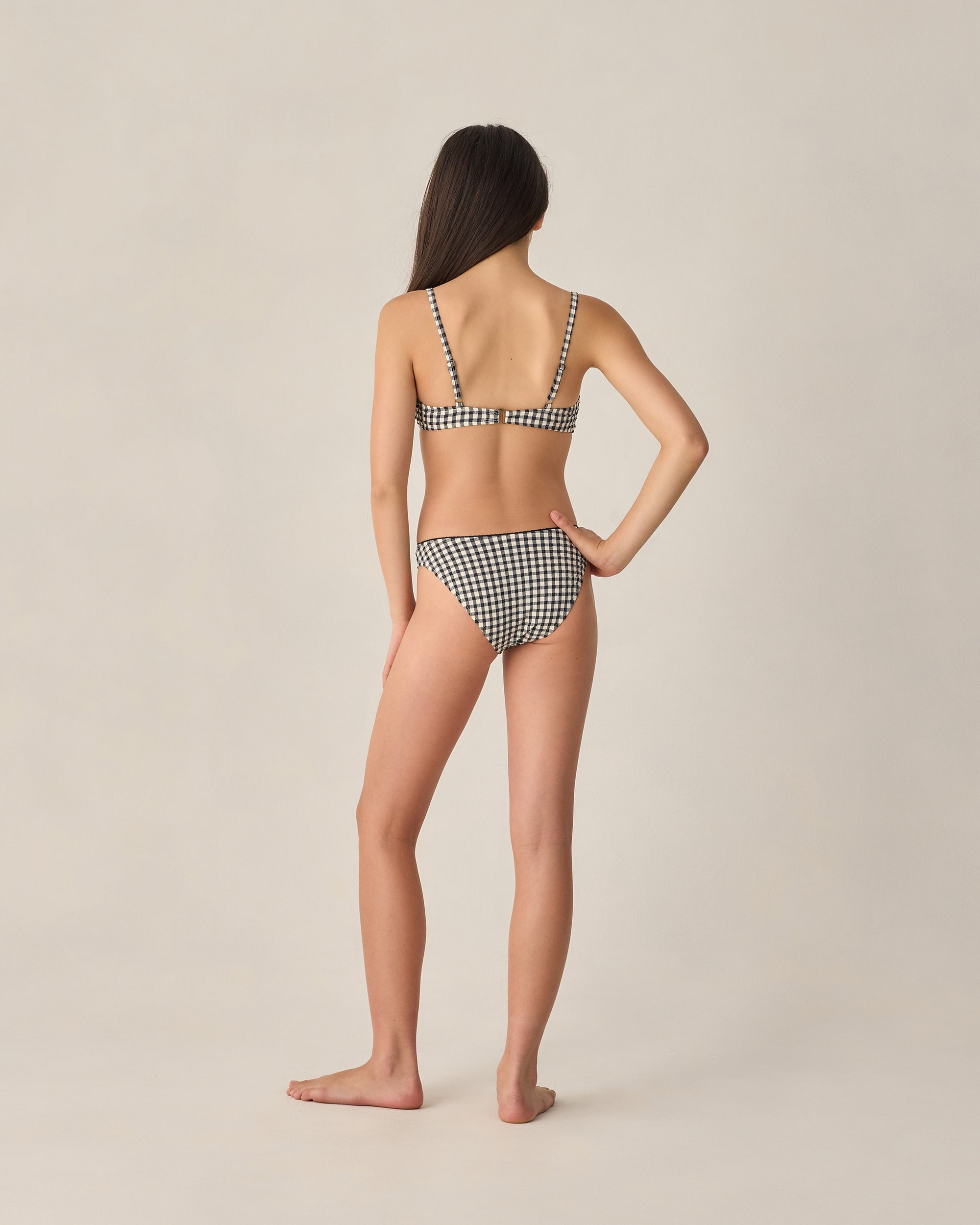 Teen Cardiff Bikini Set | Black Gingham