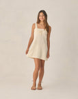 Teen Crochet Tank Mini Dress | Natural