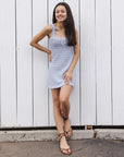 Teen Crochet Tank Mini Dress | Periwinkle