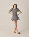 Teen Louise Dress | Black Gingham