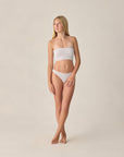 Teen Tube Top Bikini | Periwinkle Stripe