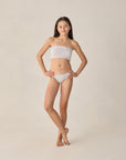 Teen Tube Top Bikini | Periwinkle Stripe