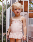 Tori Skirted One-Piece | Petal Gingham