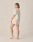 Womens Delilah Pajama Set | Pastel Garden