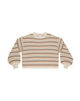 Boxy Crop Sweater | Honeycomb Stripe