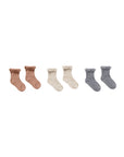 Lace Trim Socks | Spice, Natural, Dusty Blue