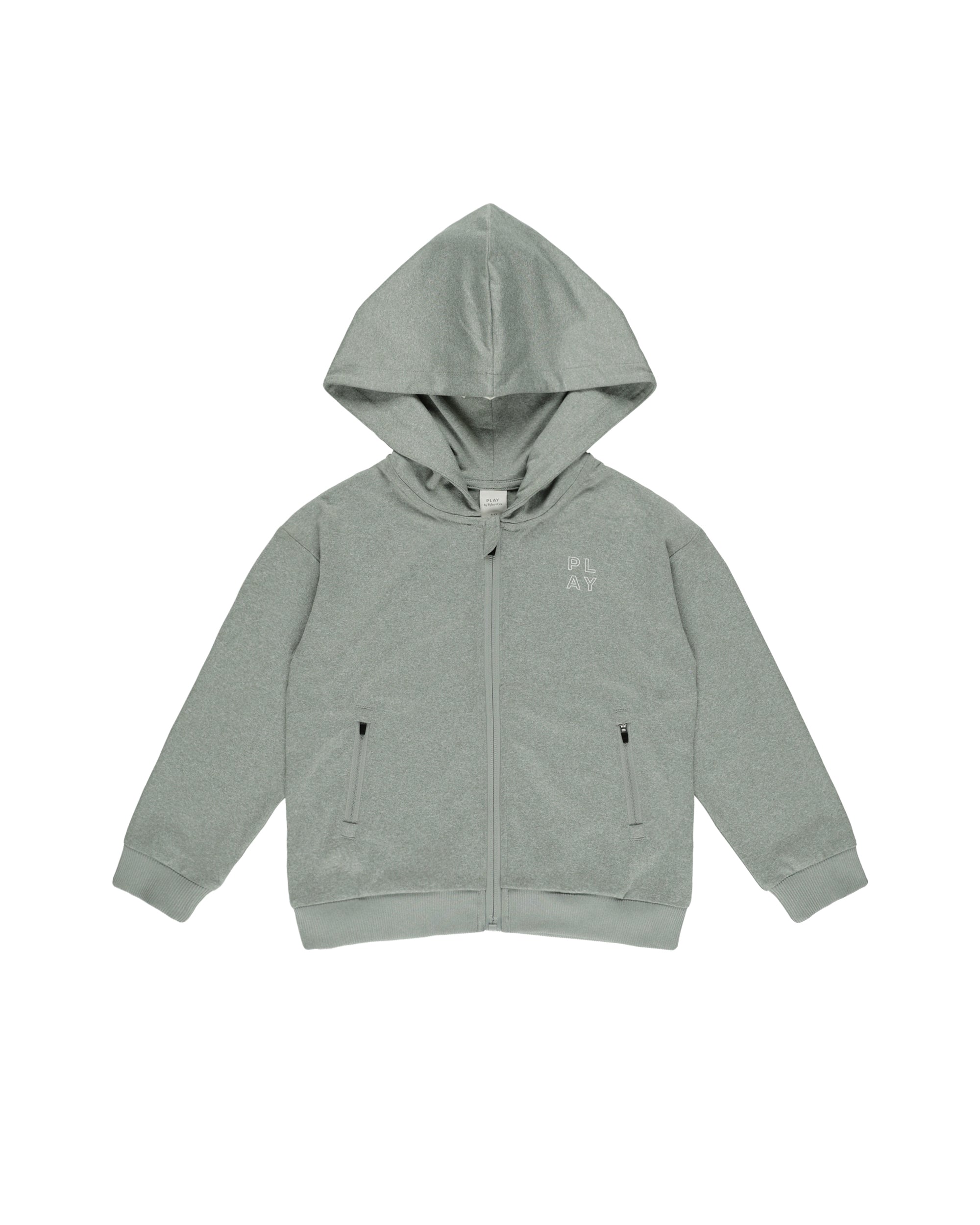 RC PXP | Zip-Up Tech Hoodie | Heathered Eucalyptus 