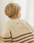 Rex Sweater | Cranberry Stripe