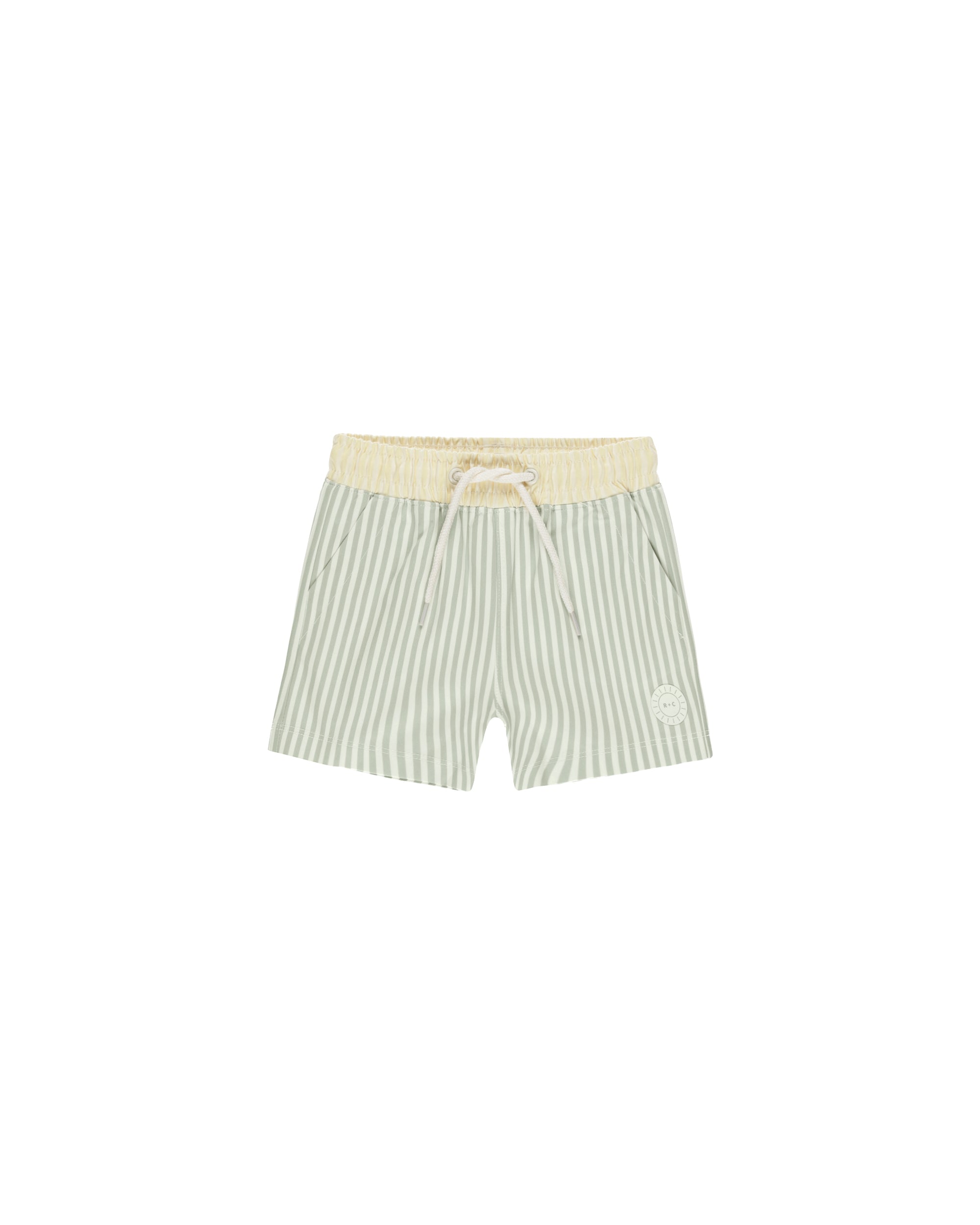 Ryee+Cru | Boardshort | Sage Stripe 