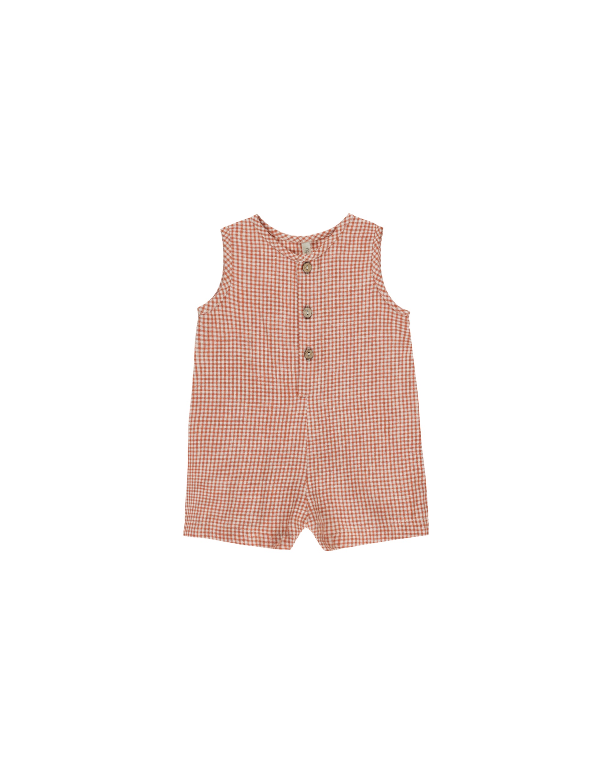 Ryee+Cru | Maverick Romper | Poppy Gingham 