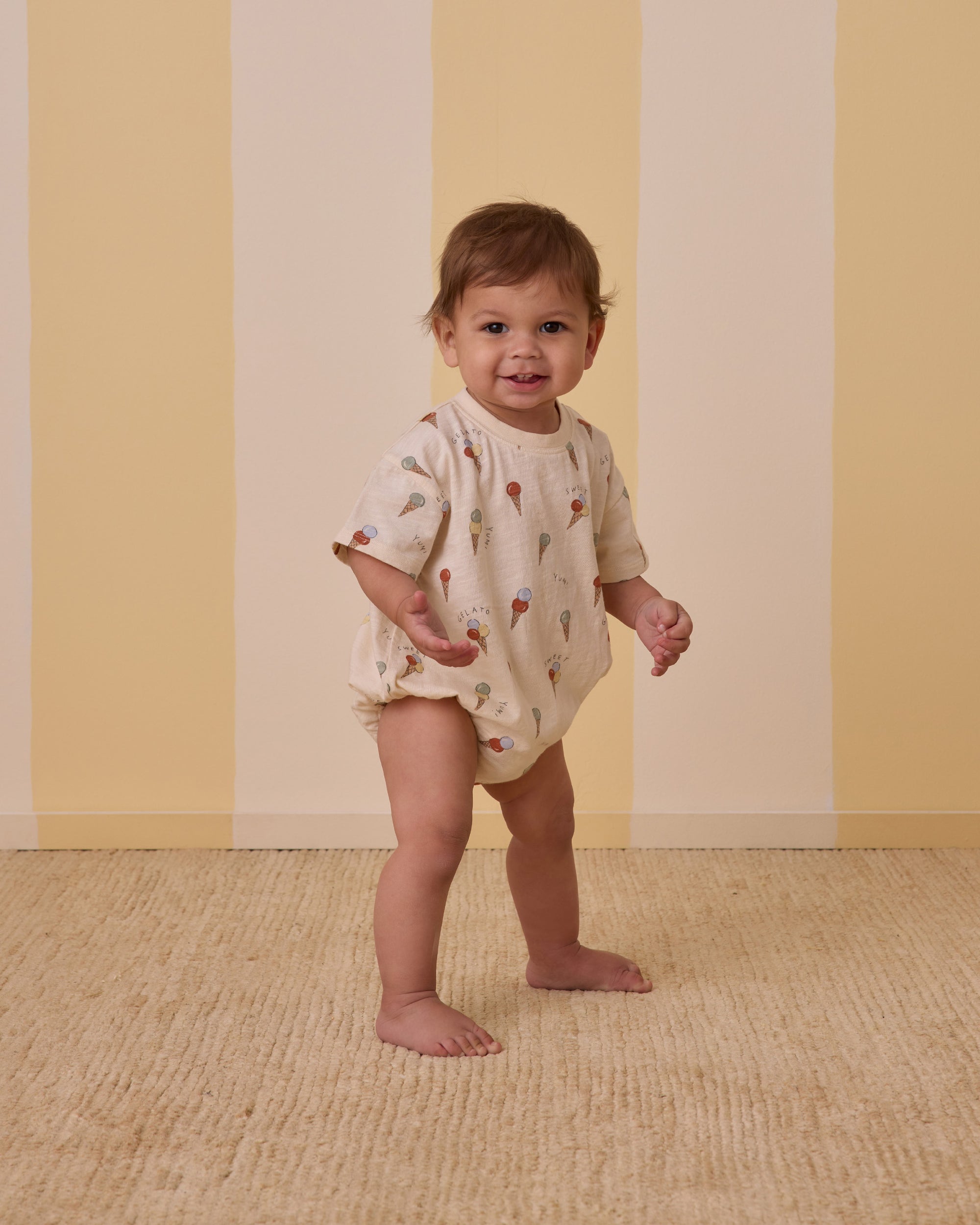 Ryee+Cru | Relaxed Bubble Romper | Gelato 