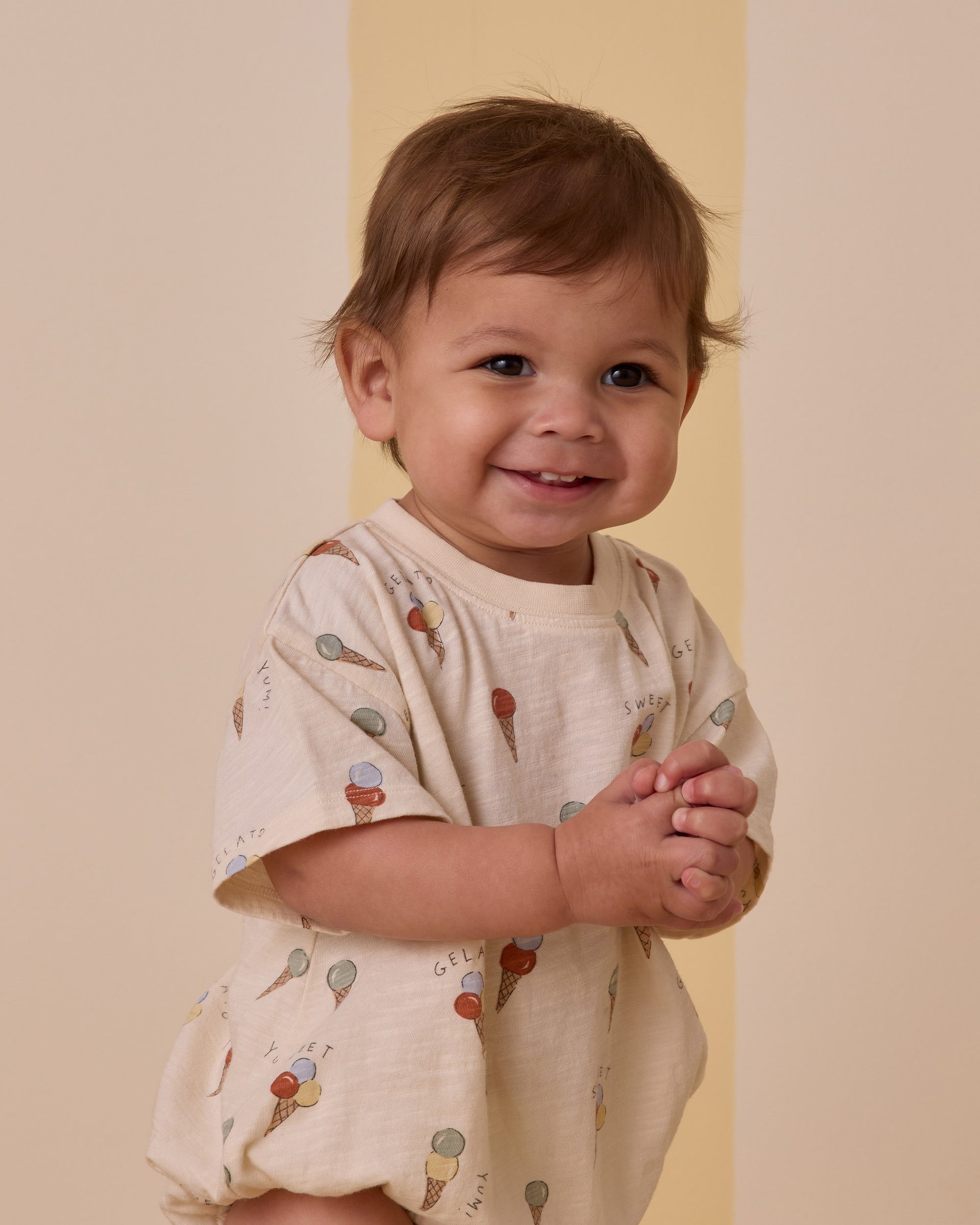 Ryee+Cru | Relaxed Bubble Romper | Gelato 