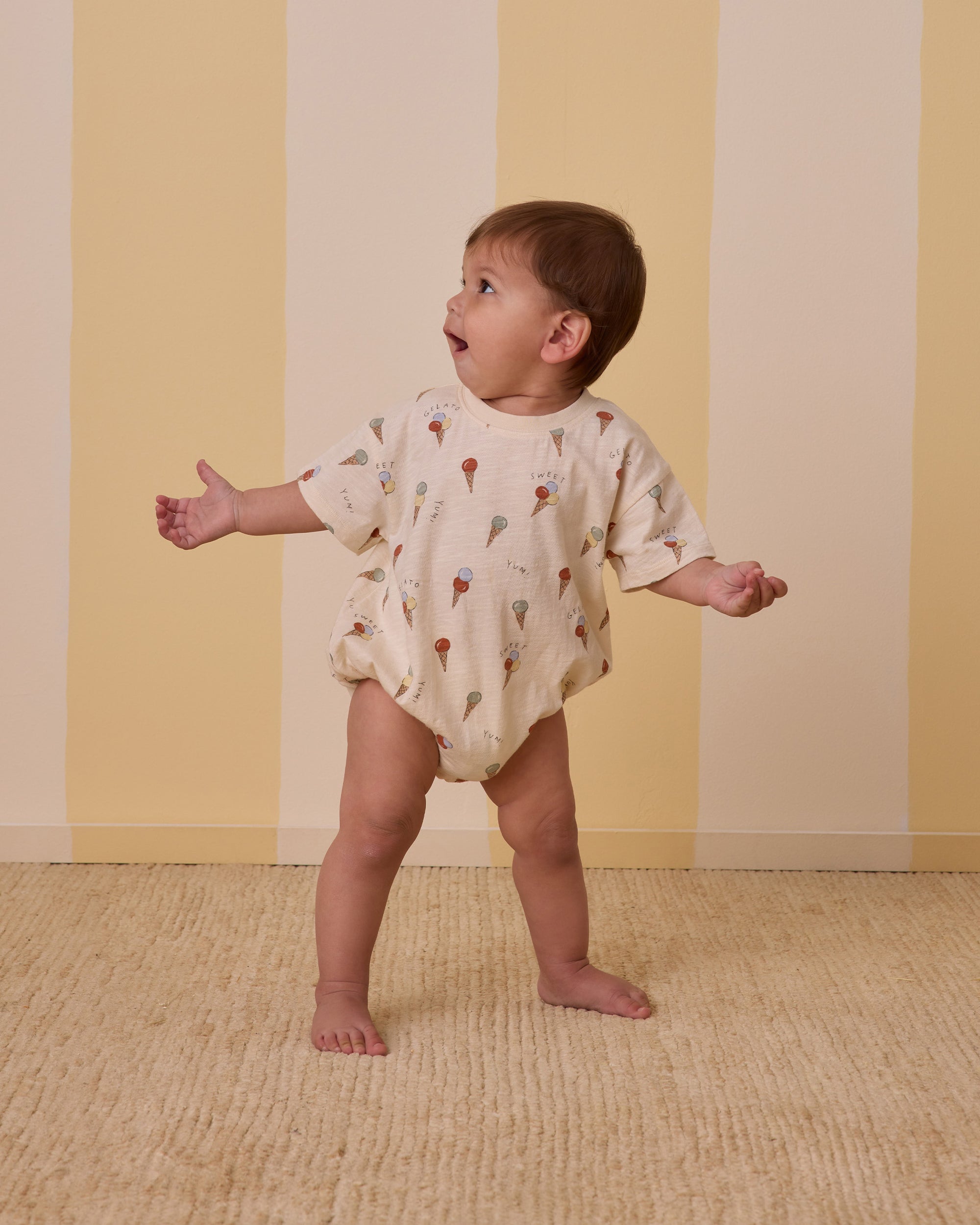 Ryee+Cru | Relaxed Bubble Romper | Gelato 