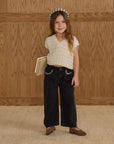 Straight Leg Pant | Washed Black