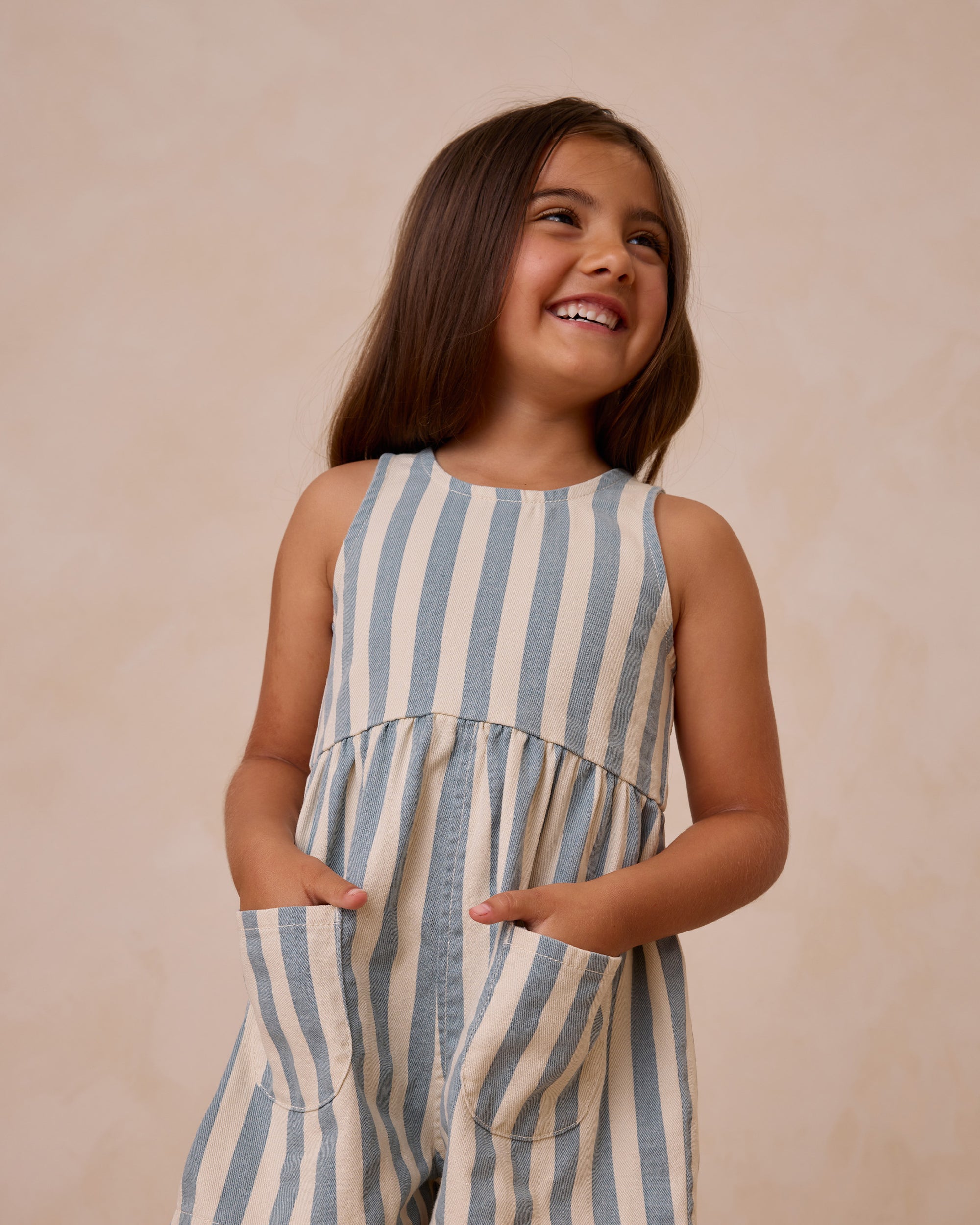 RyleeCru | SS25 D3 | Dani Romper | Ocean Stripe 