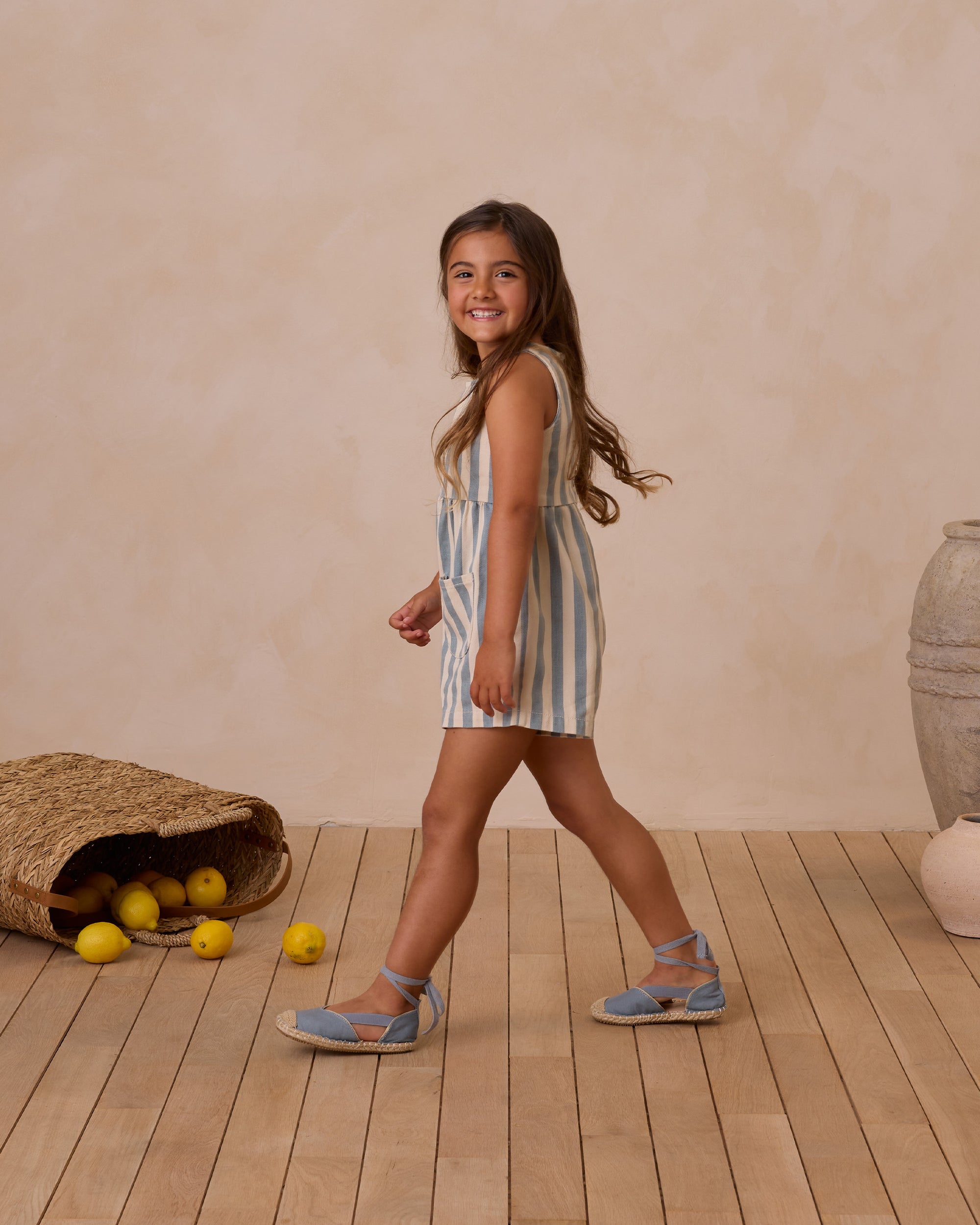 RyleeCru | SS25 D3 | Dani Romper | Ocean Stripe 