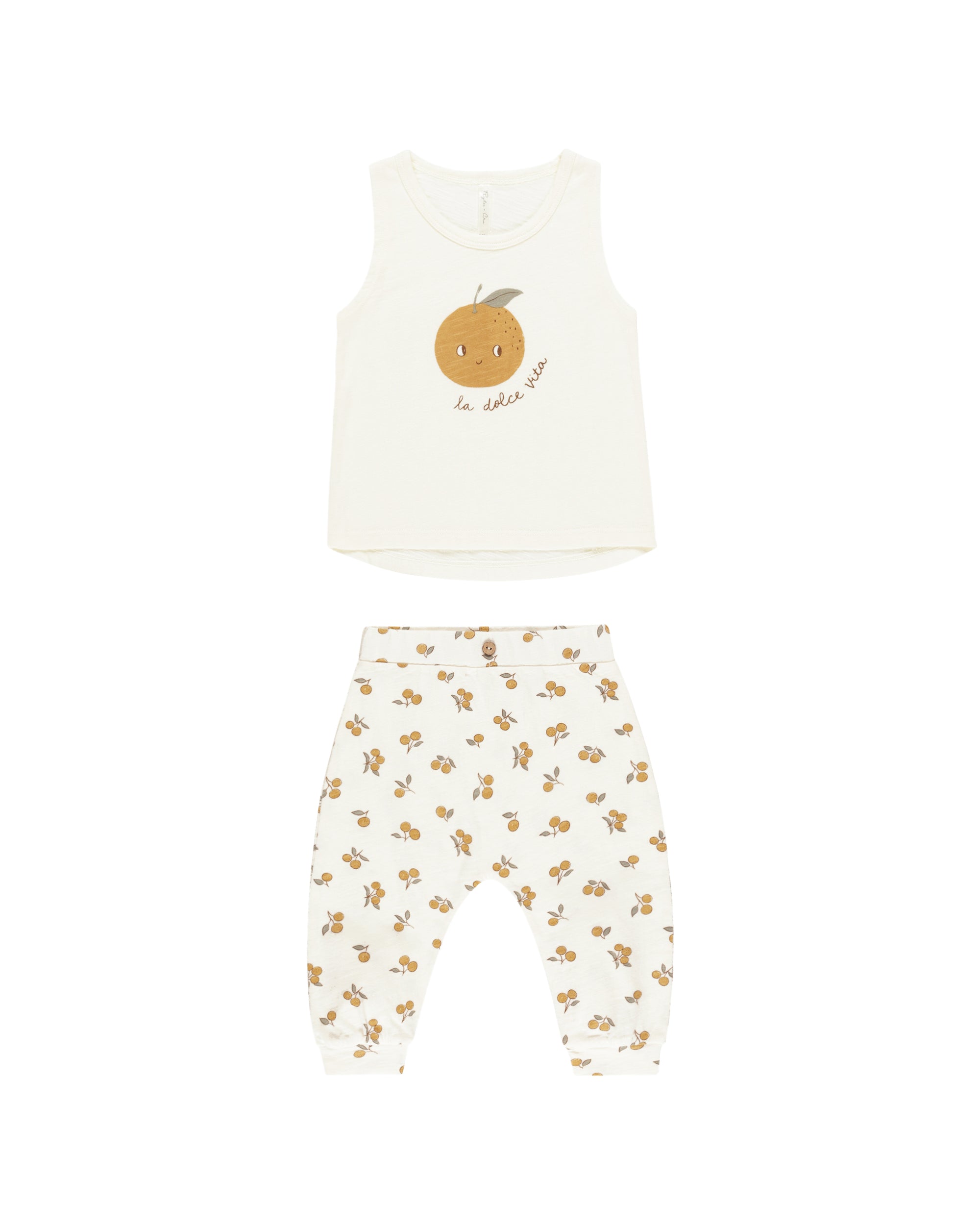 RyleeCru | SS25 D3 | Tank + Slouch Set | Oranges 