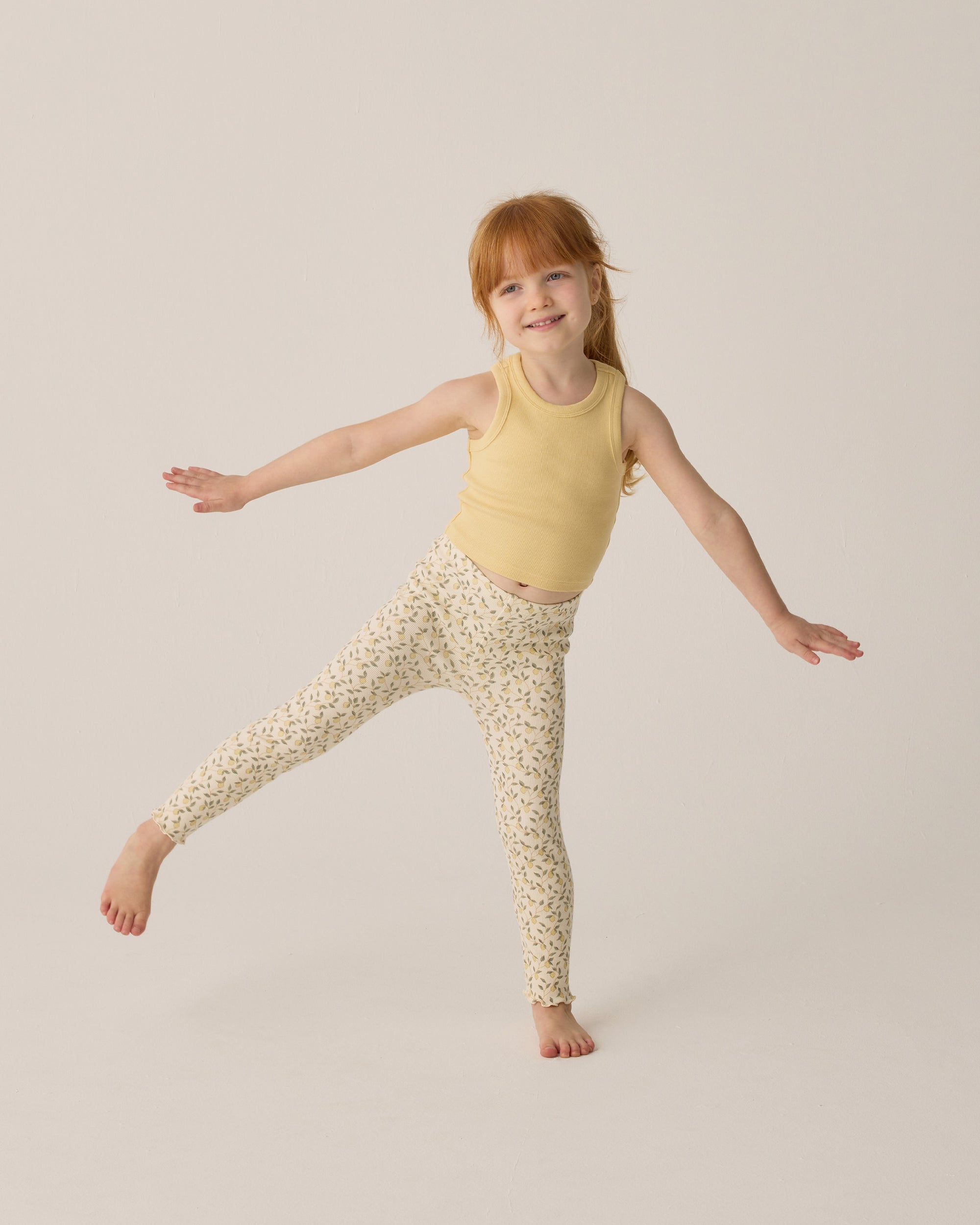 Rylee+Cru | PXP | Ribbed Tank Set | Yellow, Ivory 